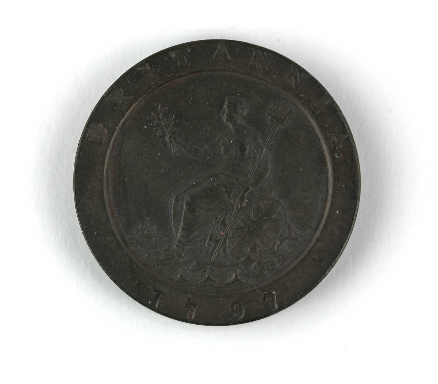 A George III cartwheel tuppence 1797 - Bild 2 aus 2