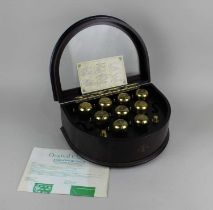A 20th century music box 'Symphony of Bells' in semi circular shaped case (a/f sold as seen, lacks
