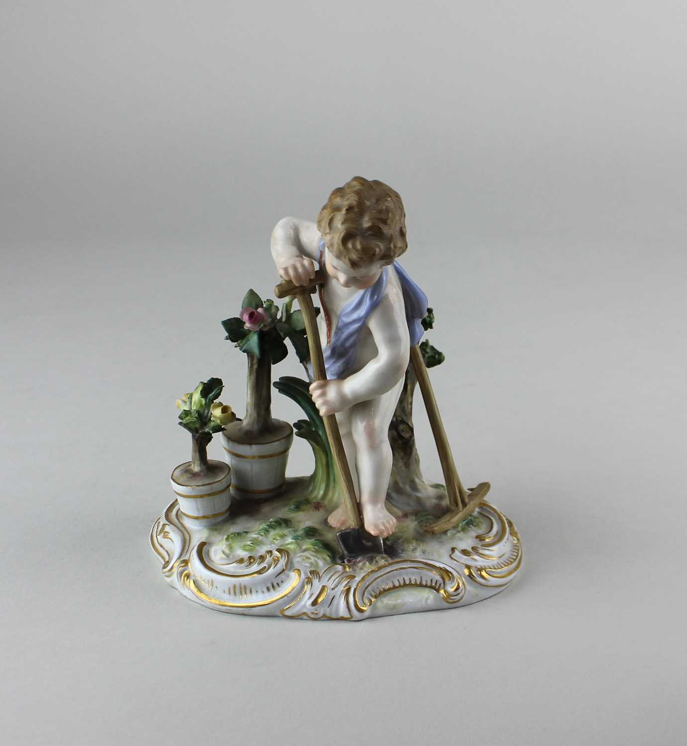 A Meissen porcelain allegorical figure of the earth from the 'Four Elements' series in the form of a