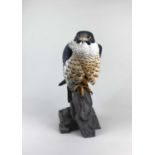 A large 'Wonderful Wildlife' by Renaissance Studio limited edition bone china model of a peregrine