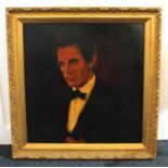 John Decker (1895-1947), portrait of Canadian actor Raymond Massey playing Abraham Lincoln, oil on