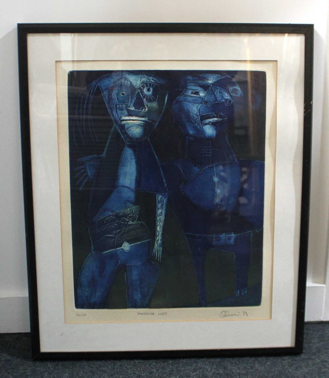 'Paradise Lost' (1988) - an indistinctly signed limited edition colour etching, numbered 26/30,