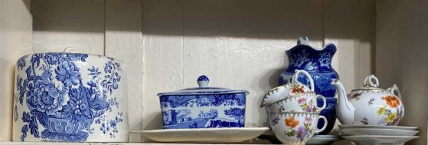 A collection of antique and vintage ceramics, to include a c.1900 continental tea for two, a