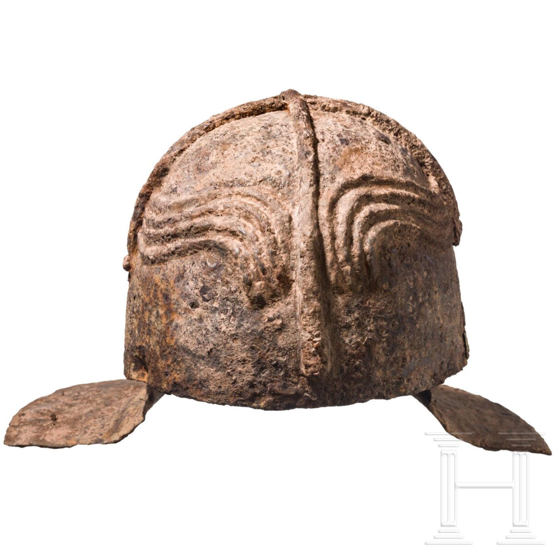 Römischer Eisenhelm, trajanisch, frühes 2. Jhdt. n. Chr. - Bild 5 aus 10