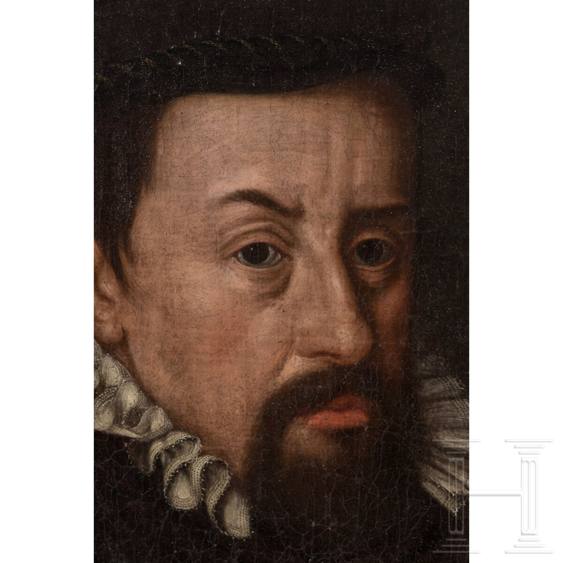 Porträt des Erzherzogs Ferdinand II. und seiner Gemahlin Philippine Welser aus einer Habsburger Ahne - Image 3 of 9
