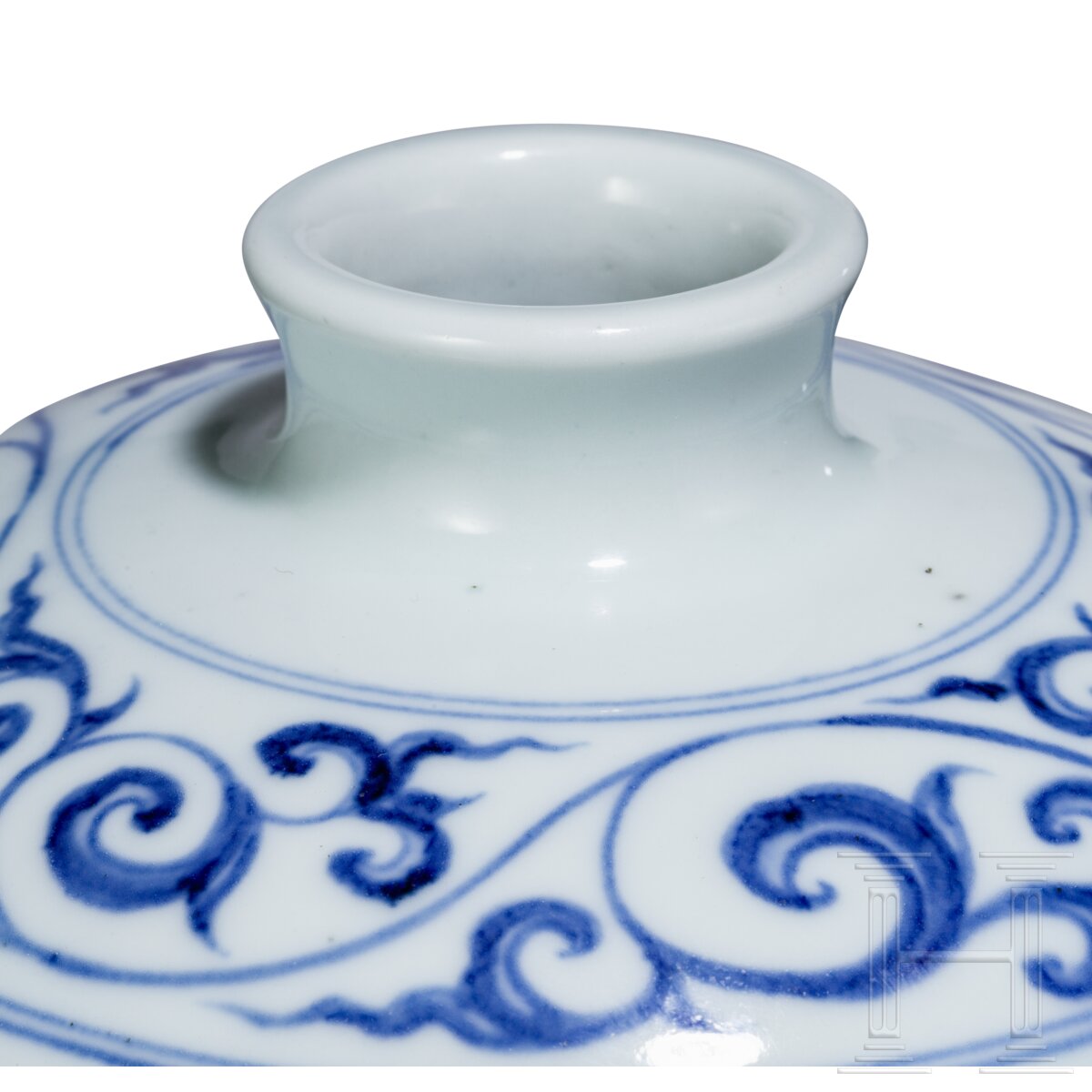 Blau-weiße Meiping-Vase im Ming-Stil, China, wahrscheinlich 19./20. Jhdt. - Image 5 of 16