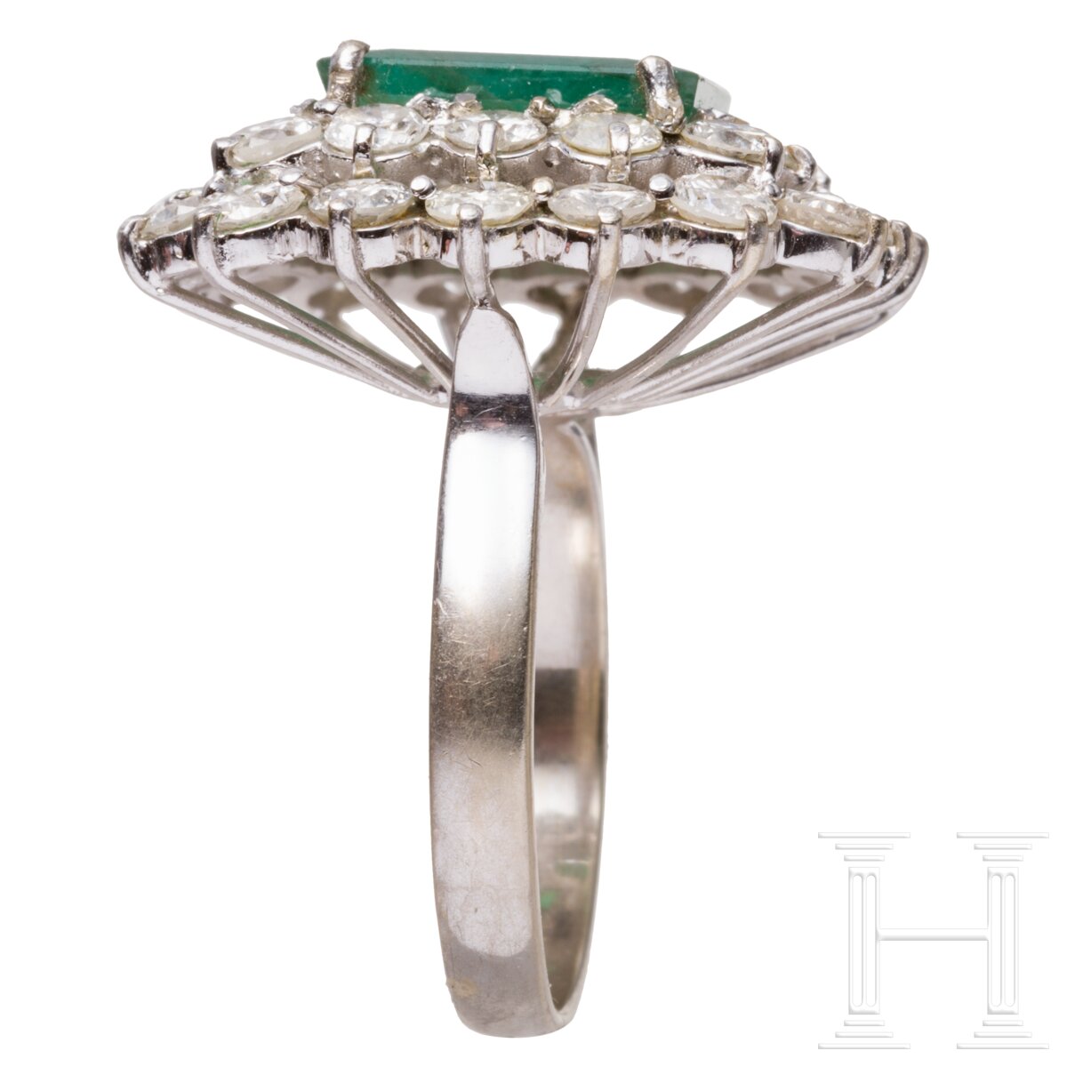 Ring mit Smaragd und Brillanten - Image 2 of 5