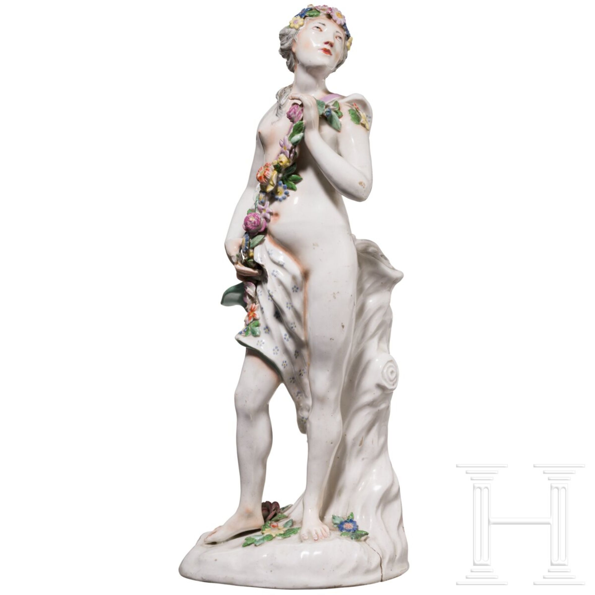 Große Figur der Flora, Höchst, Simon Feilner, 1753 (Entwurf), 18. Jhdt.