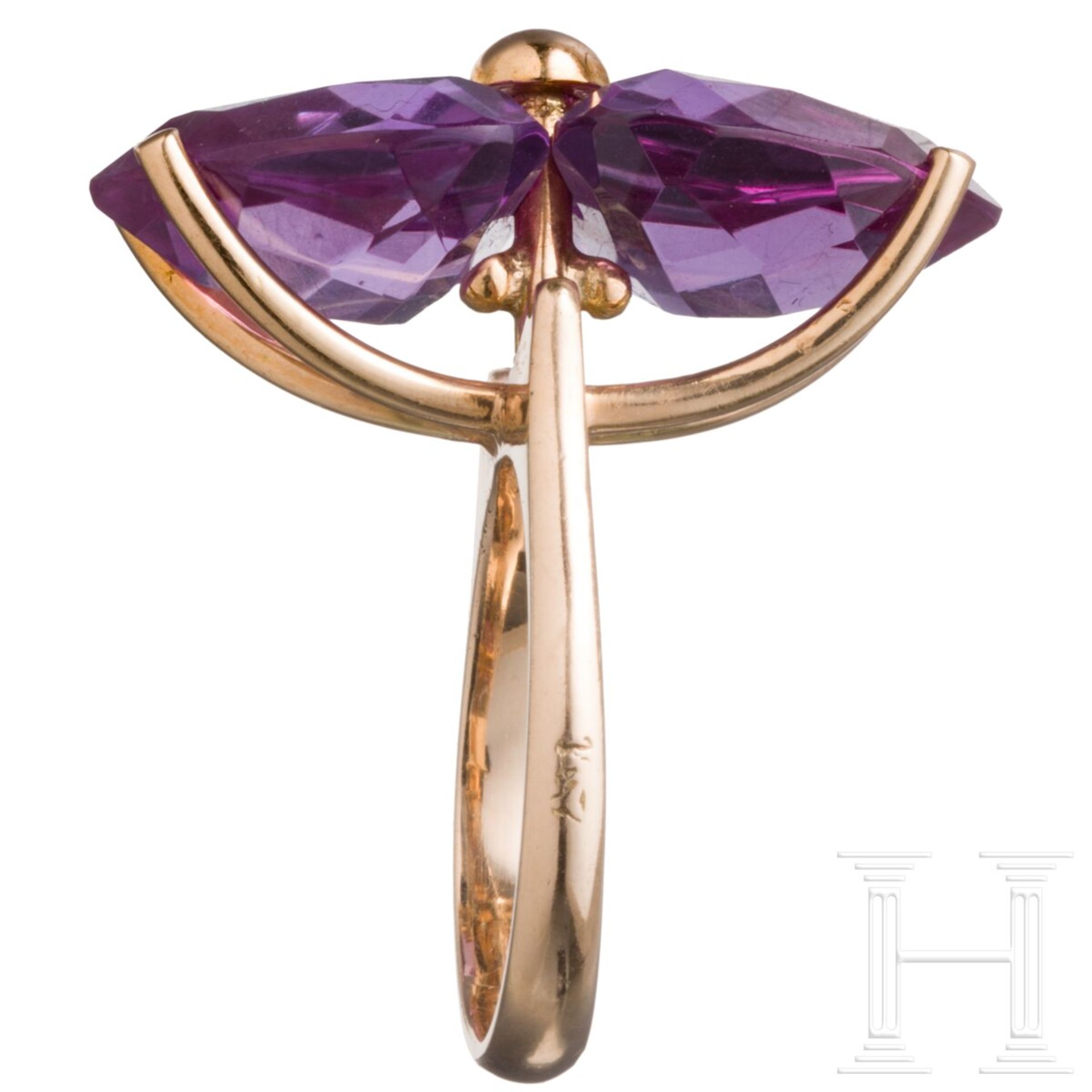 Außergewöhnlicher Ring mit Amethysten - Image 3 of 5