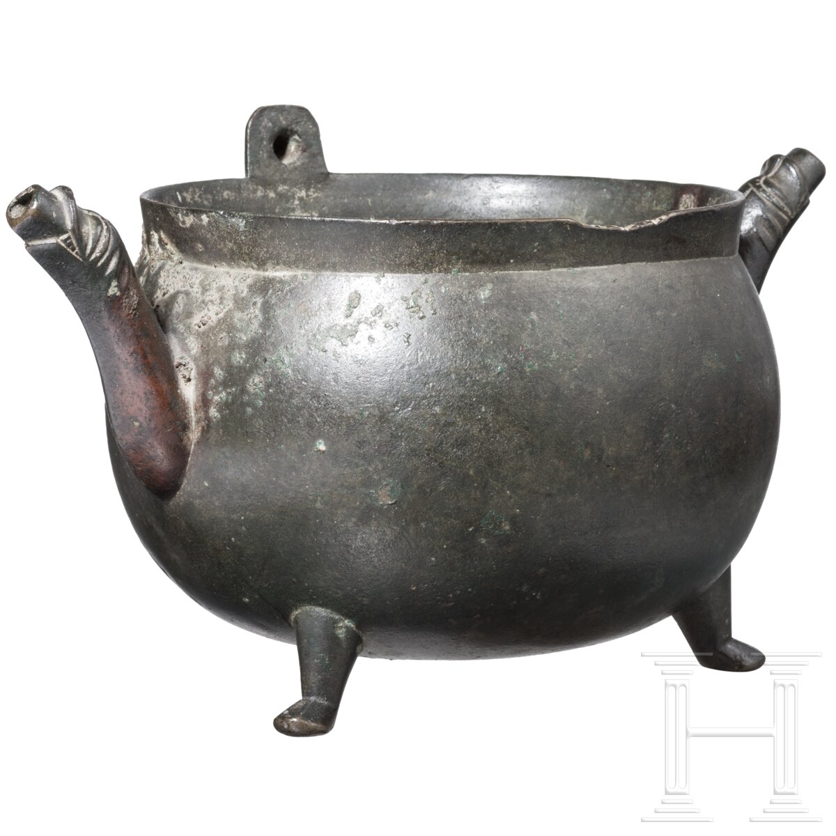 Lavabo (Bronzekessel), flämisch, um 1300 - Image 2 of 6