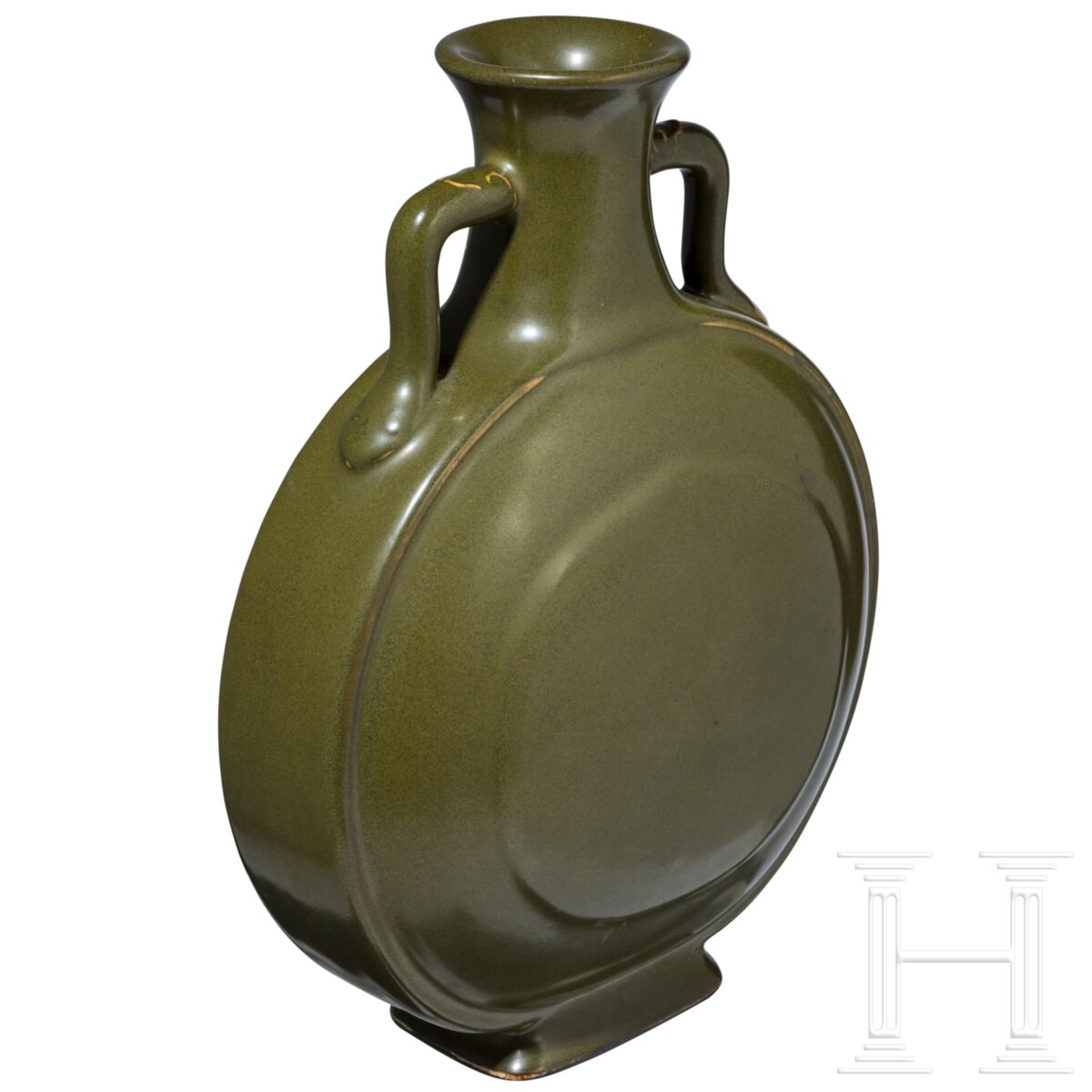 Vase (moon flask) mit "Teadust"-Glasur und Qianlong-Sechszeichenmarke, China, wohl aus der Zeit (171 - Image 3 of 29