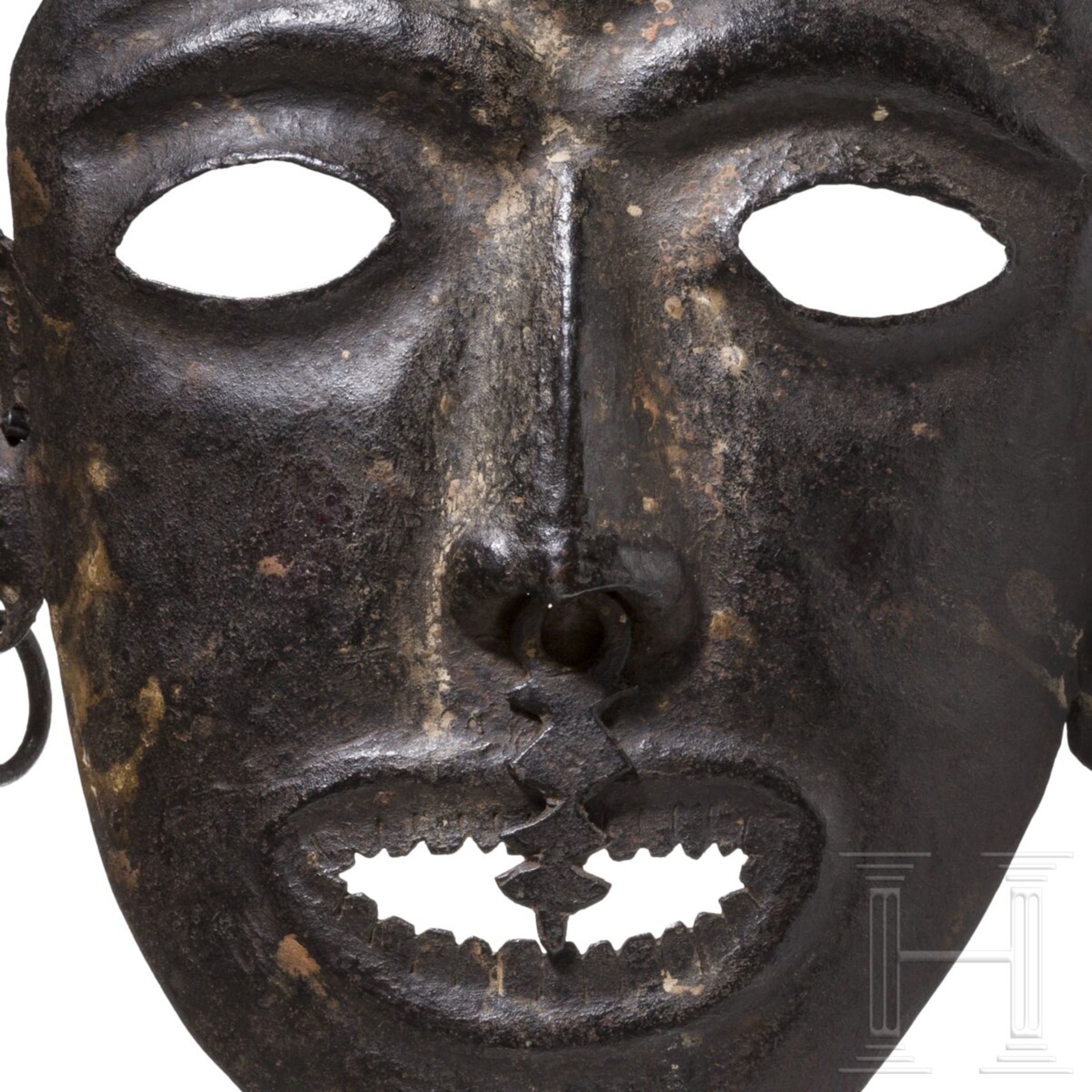 Eiserne Maske eines Shamanen, Nepal/Tibet, 18./19. Jhdt. - Bild 4 aus 4