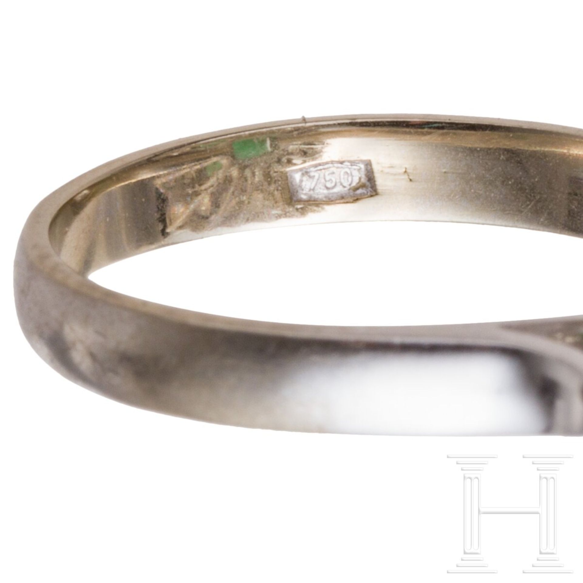 Ring mit Smaragd und Brillanten - Image 5 of 5