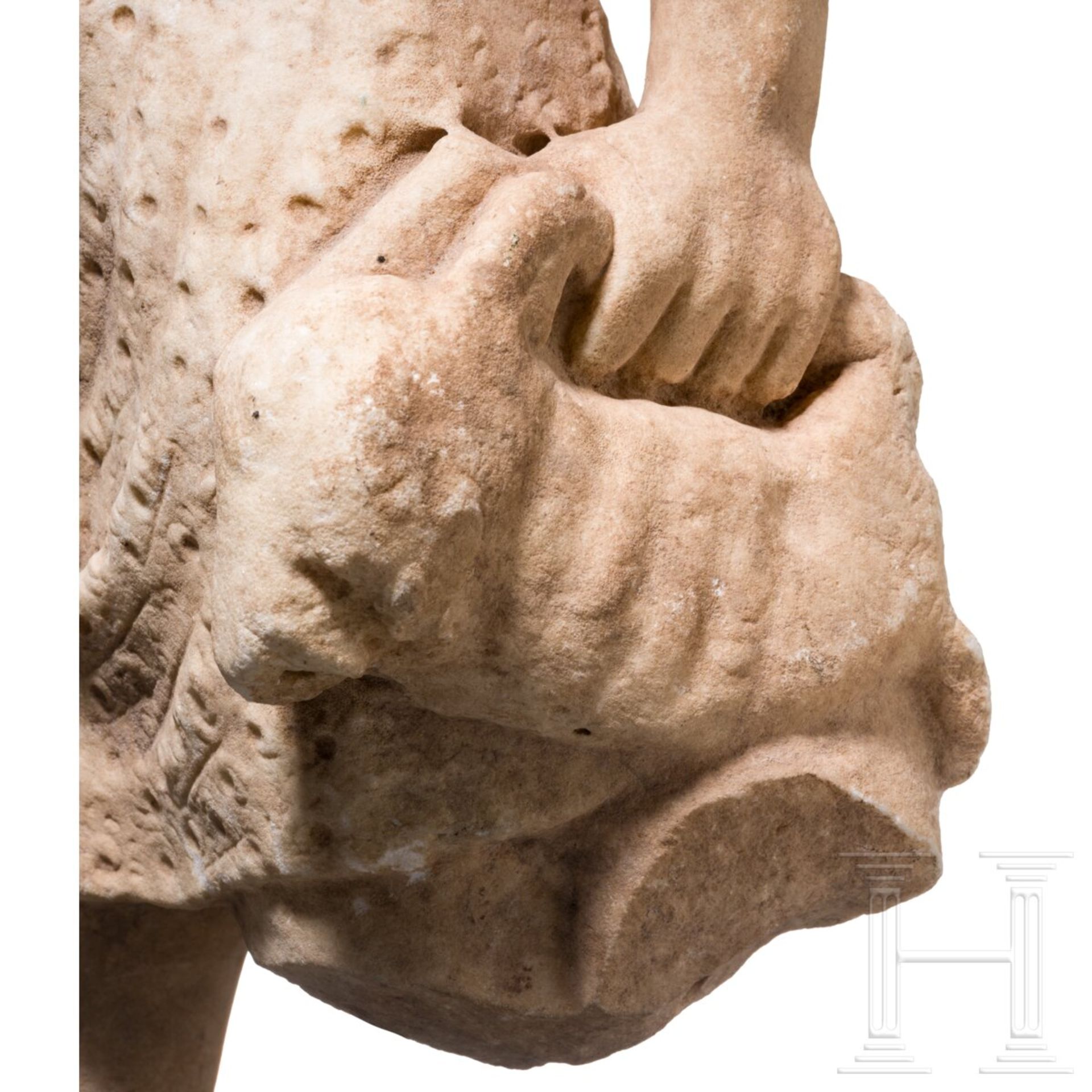 Marmortorso eines Landwirts, 2. Jhdt. n. Chr. - Bild 6 aus 7