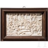 Elfenbeinrelief "Plünderung Roms", deutsch, spätes 19. Jhdt.