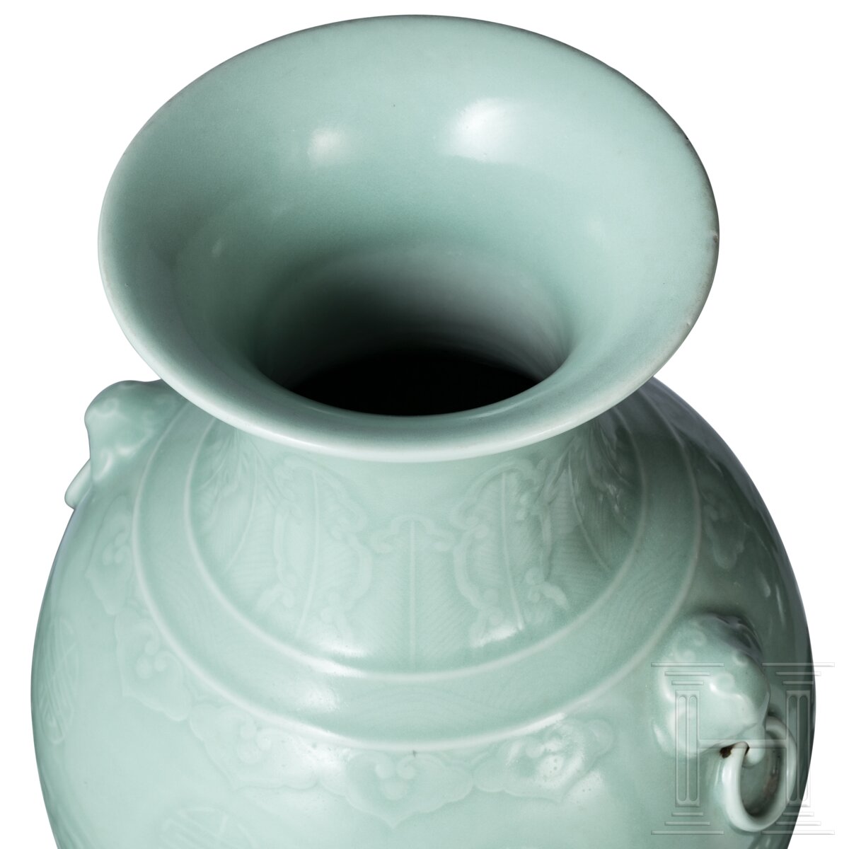 Große Seladon-Vase, China, wohl 19. Jhdt. - Image 7 of 21