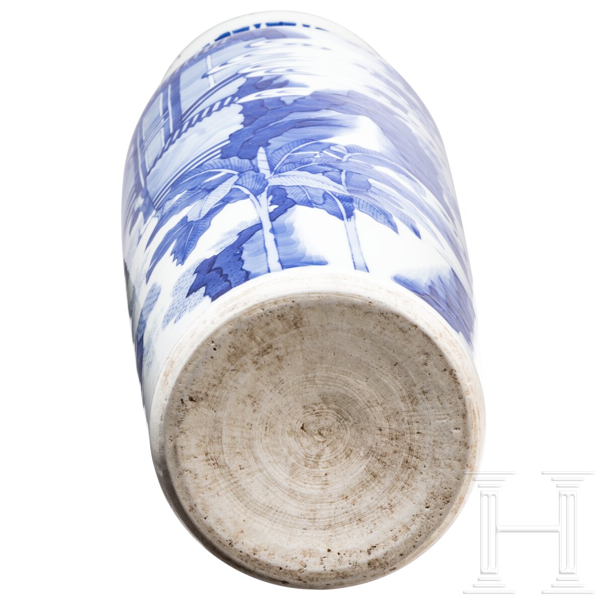 Große blaue-weiße Vase mit Soldatenszene, China, wohl Kangxi-Periode (18. Jhdt.) - Image 4 of 20