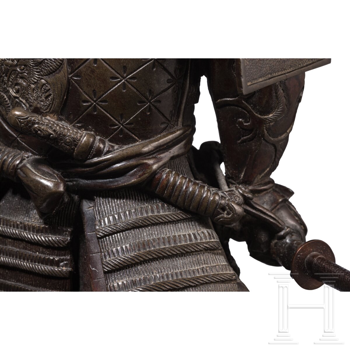 Samurai-Bronze mit Räucher-Koro, Japan, Meiji-Periode - Image 6 of 7