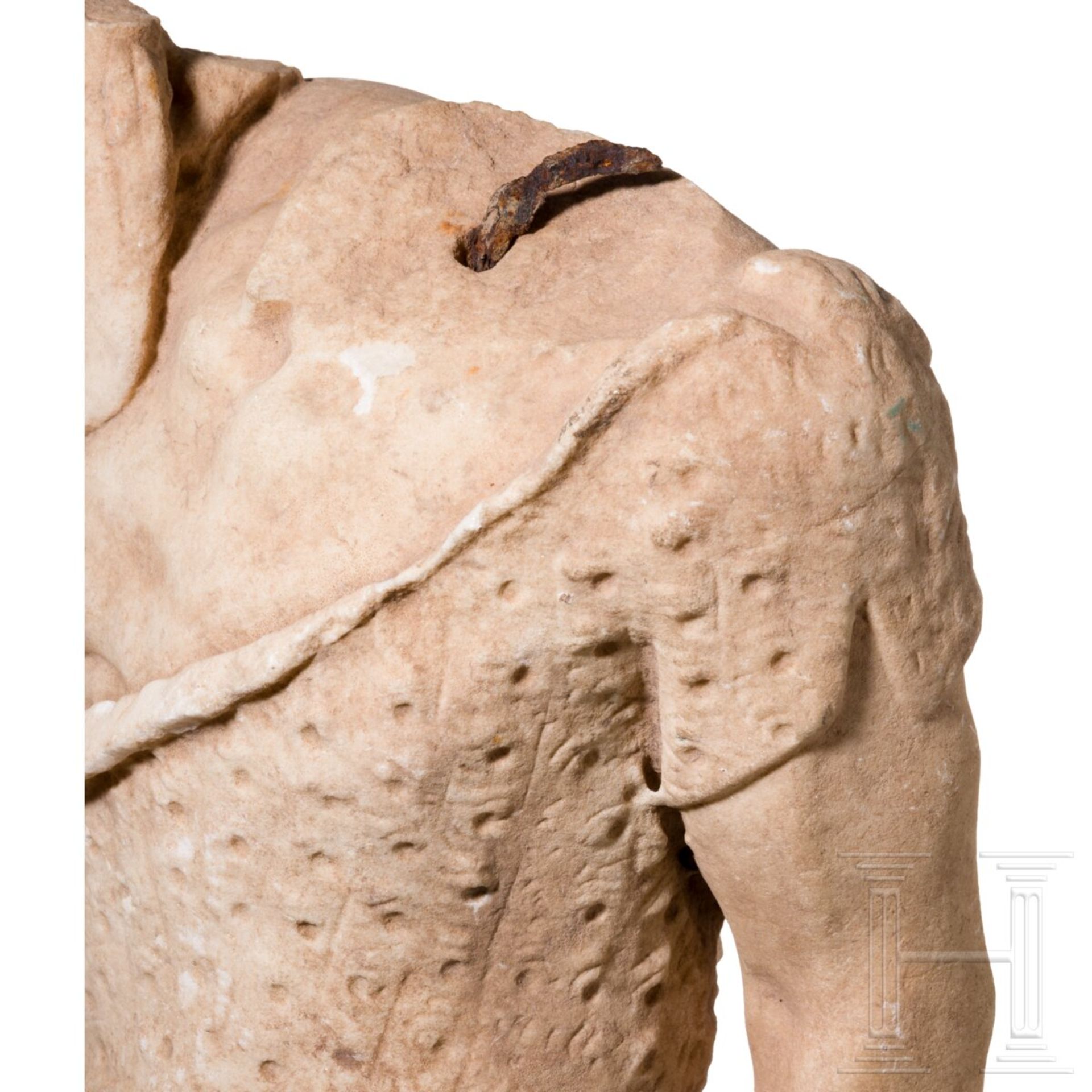 Marmortorso eines Landwirts, 2. Jhdt. n. Chr. - Bild 7 aus 7