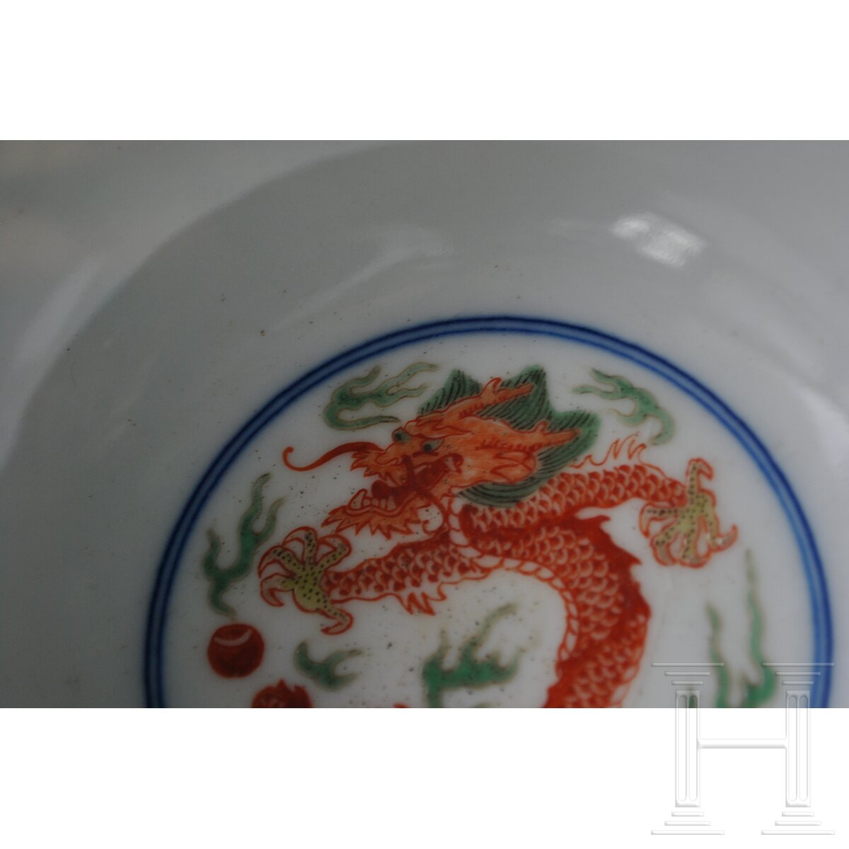 Doucai-Drachenschale mit Kangxi-Marke, wohl aus dieser Epoche - Image 15 of 20