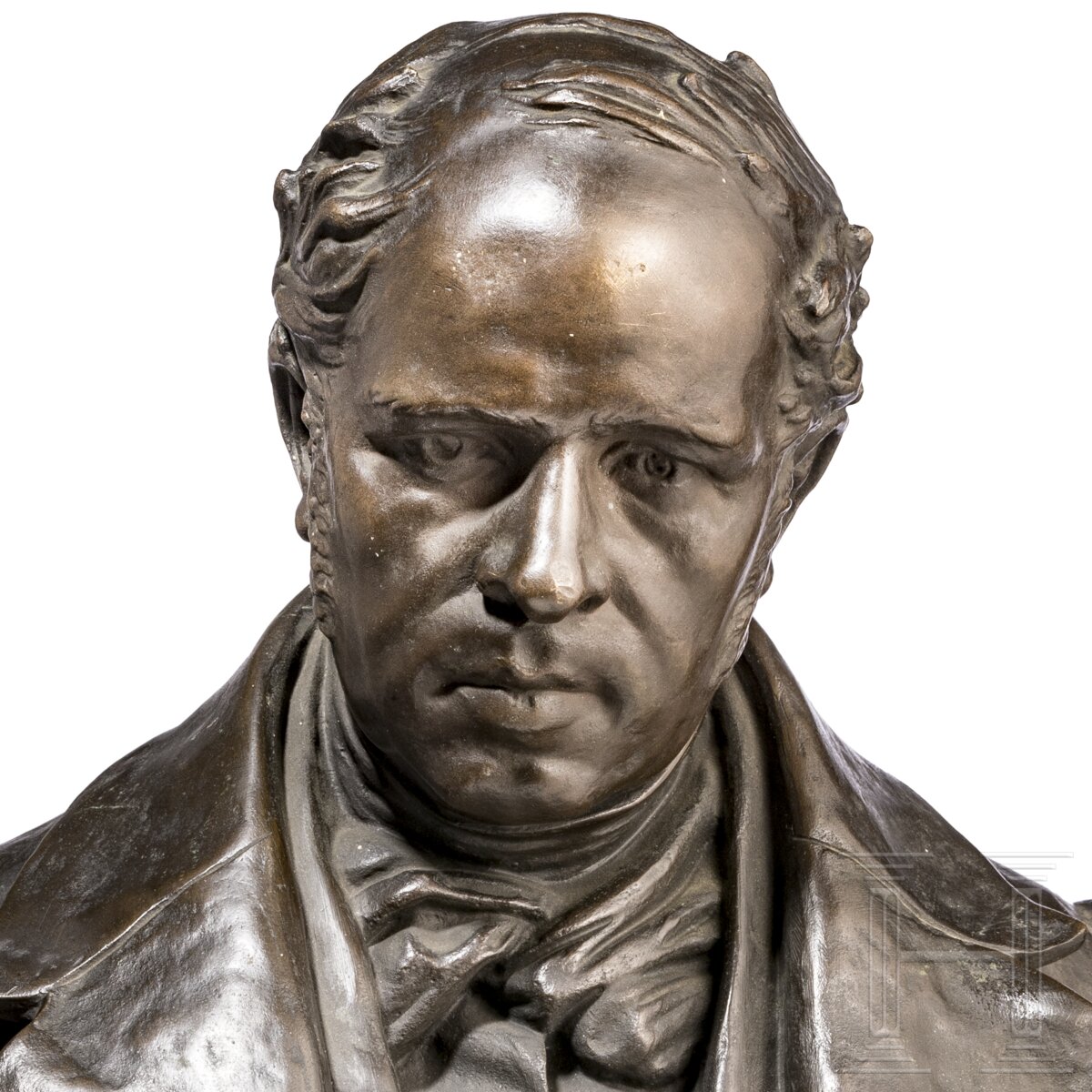 Rodolphe Töpffer (1799 - 1846) - Bronzebüste - Image 7 of 7