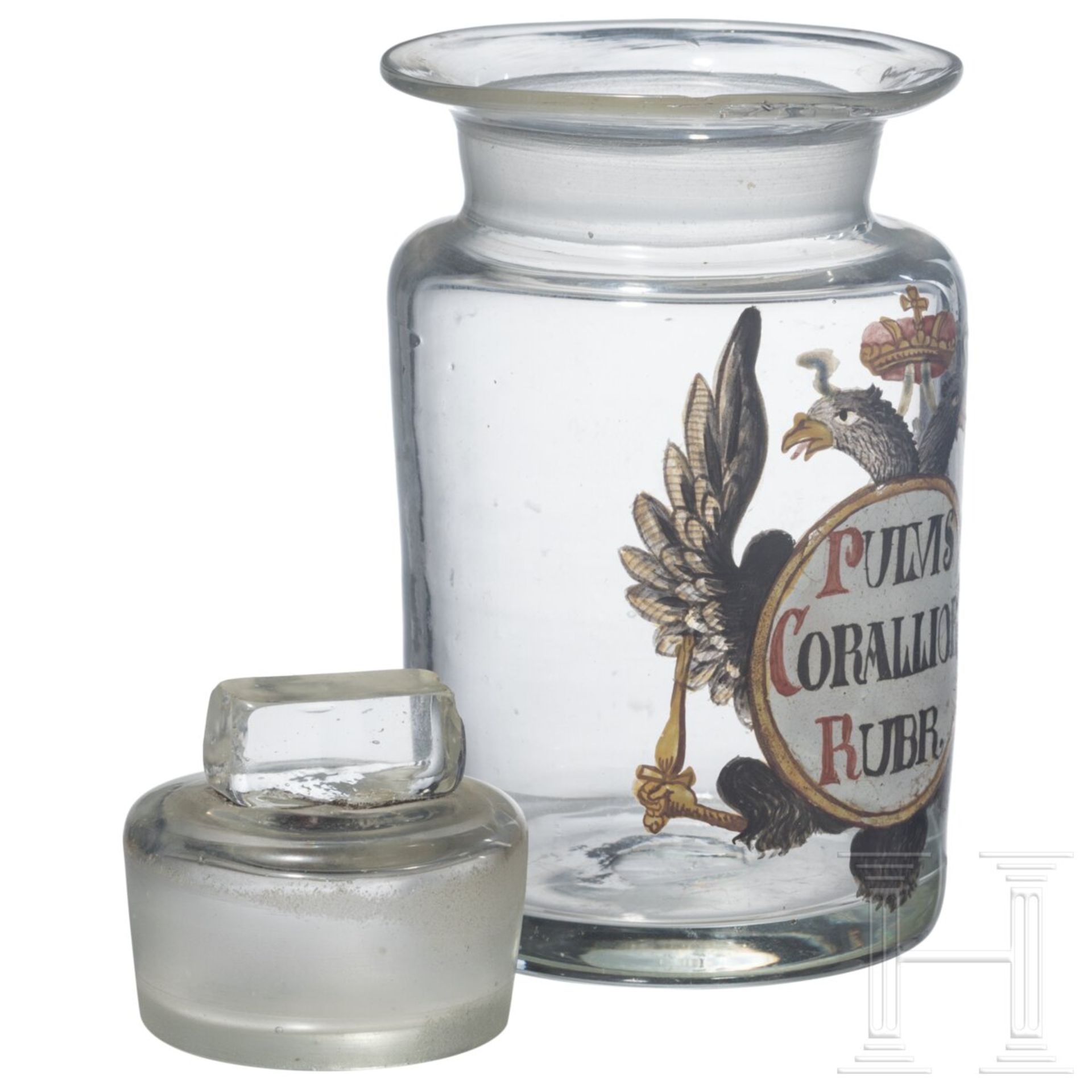 Apothekenflasche mit Stöpsel, deutsch, 18. Jhdt. - Bild 4 aus 4