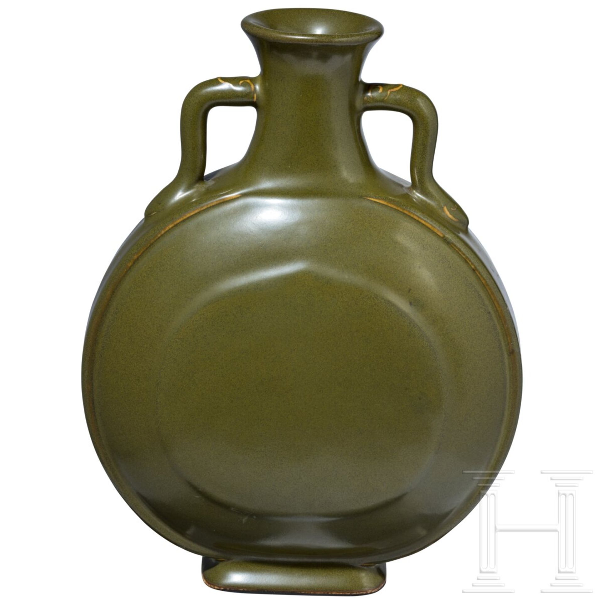 Vase (moon flask) mit "Teadust"-Glasur und Qianlong-Sechszeichenmarke, China, wohl aus der Zeit (171 - Image 2 of 29