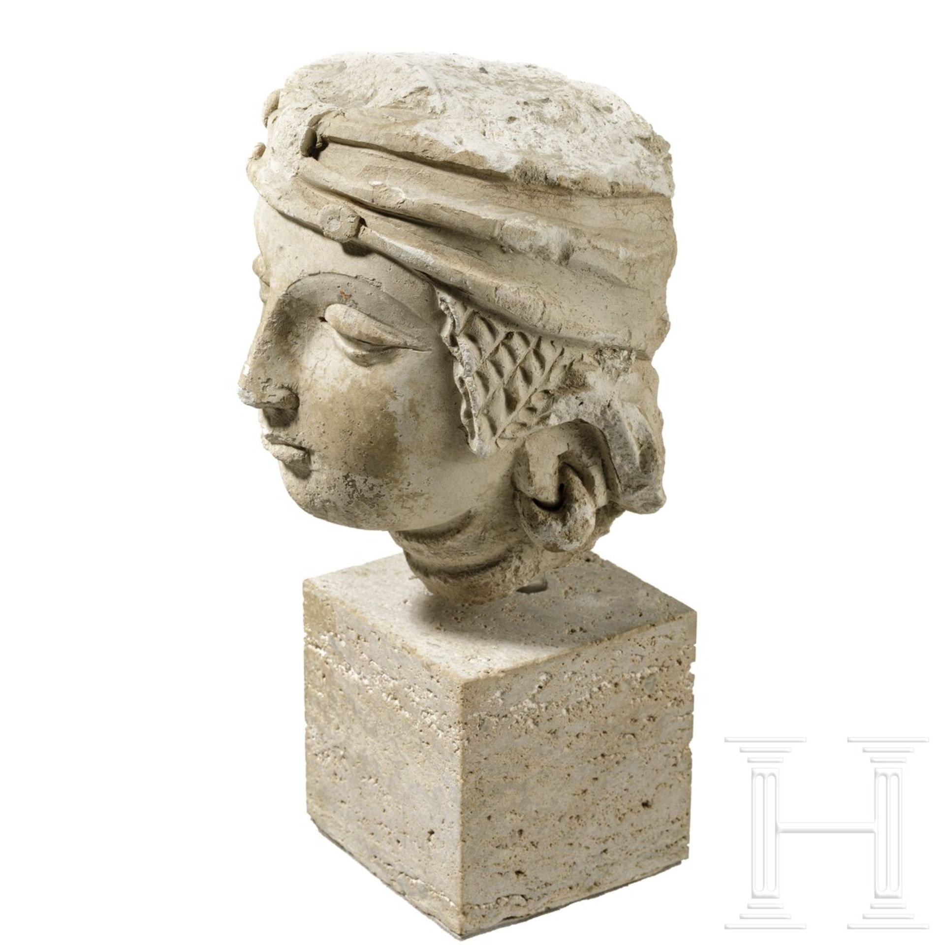 Gandhara-Stucco-Kopf, 5. - 6. Jhdt. - Bild 11 aus 13