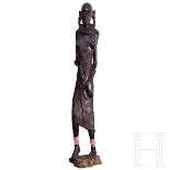 Überlebensgroße Skulptur einer Frau, Kenia, 20. Jhdt.
