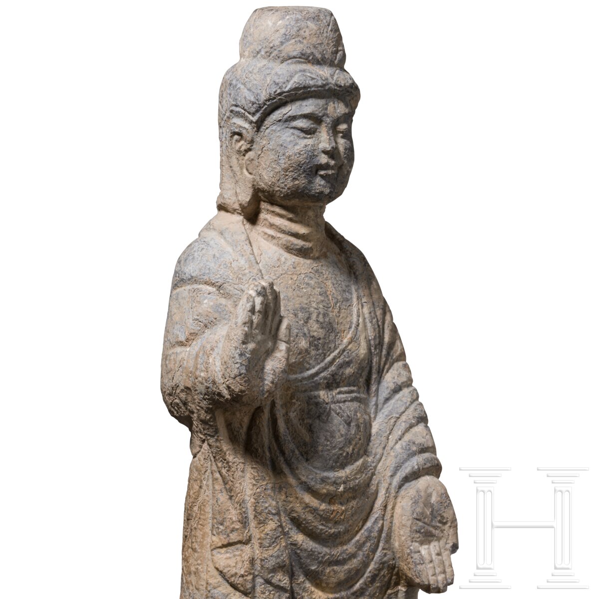 Steinerner Shakyamuni-Buddha, China, westliche Wei-Dynastie (535 - 556) - Image 3 of 4