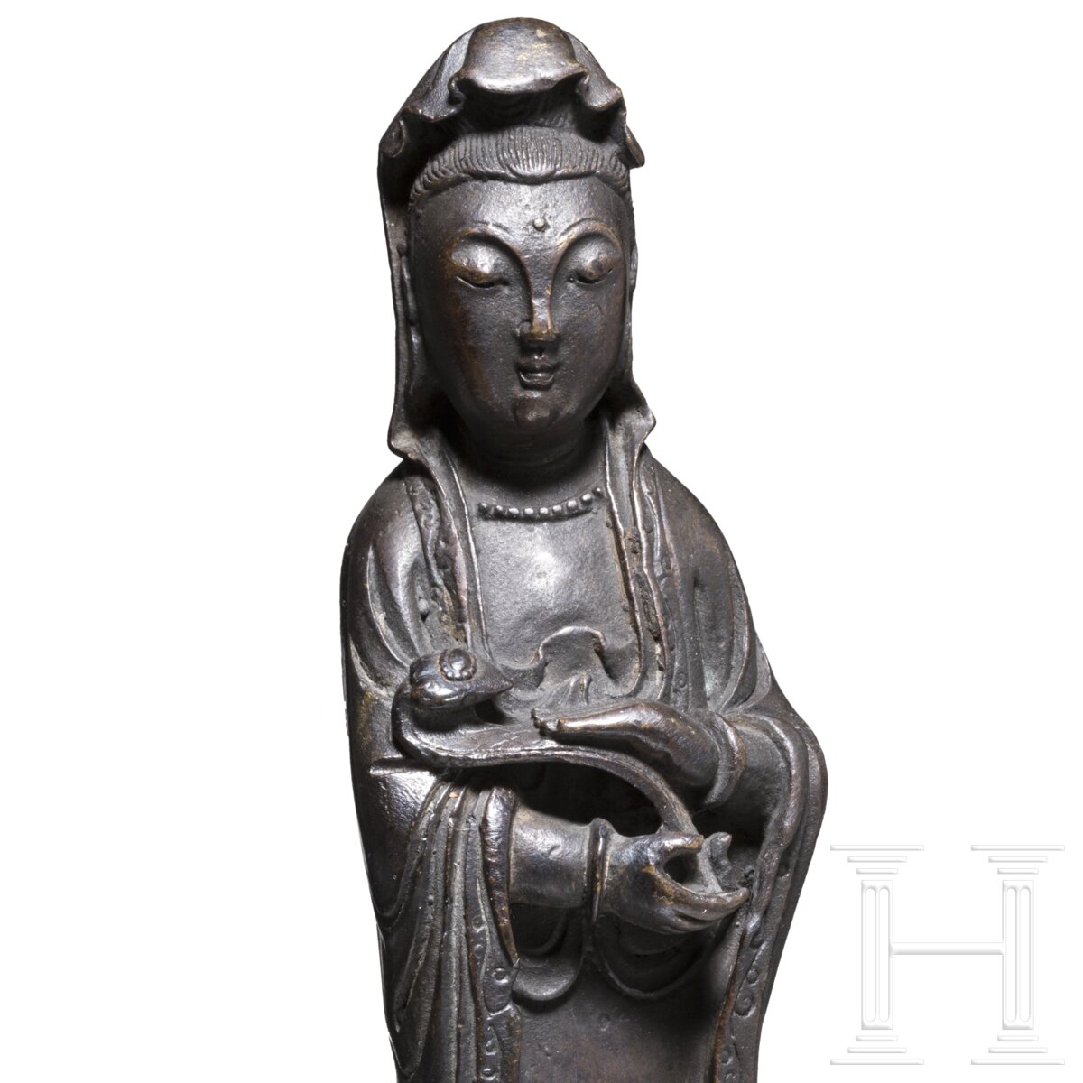 Bronzene Guanyin-Figur, China, Ming-Dynastie - Image 4 of 4