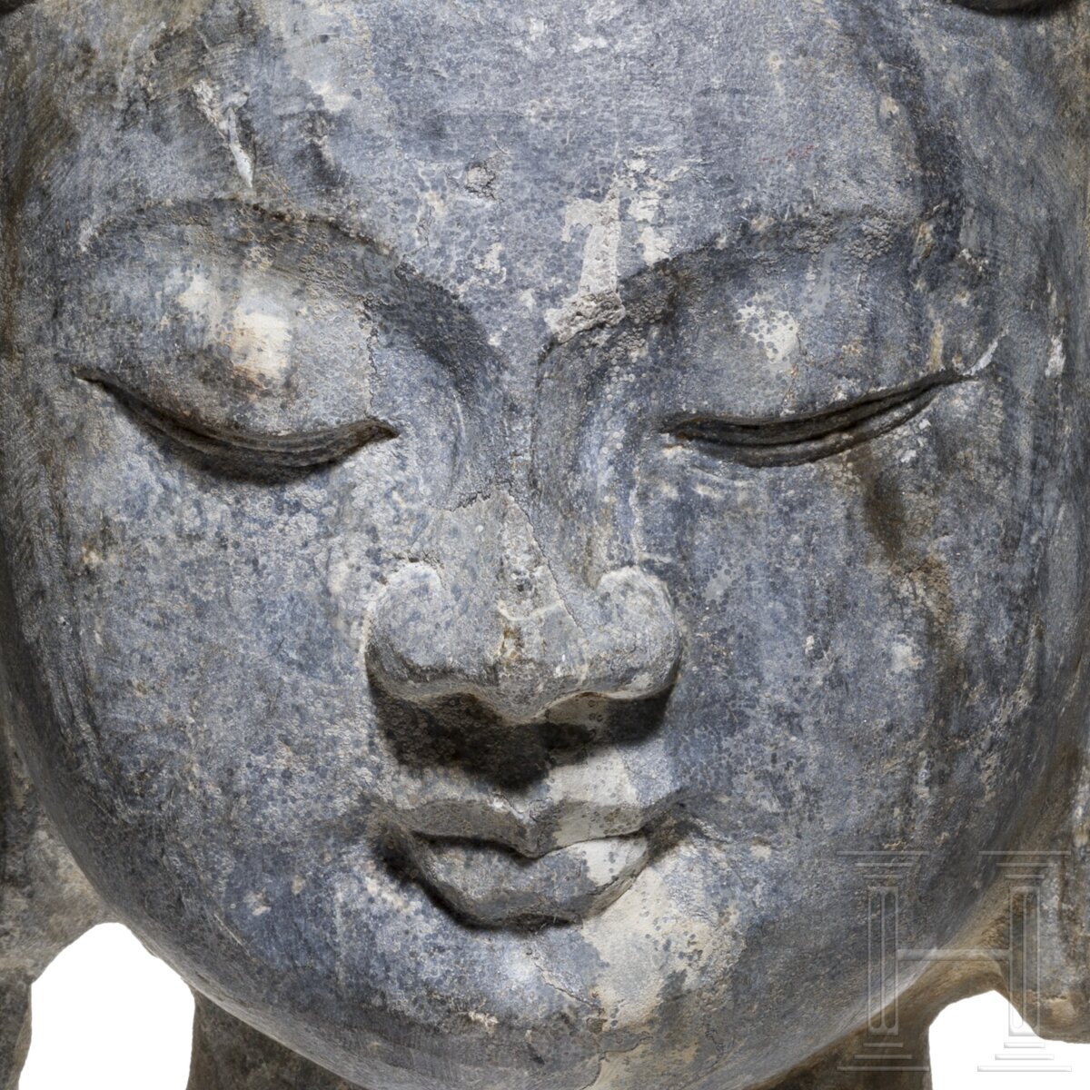Kopf eines Bodhisattvas, China, wohl Shandong-Region, ca. 6. Jhdt. - Image 6 of 6