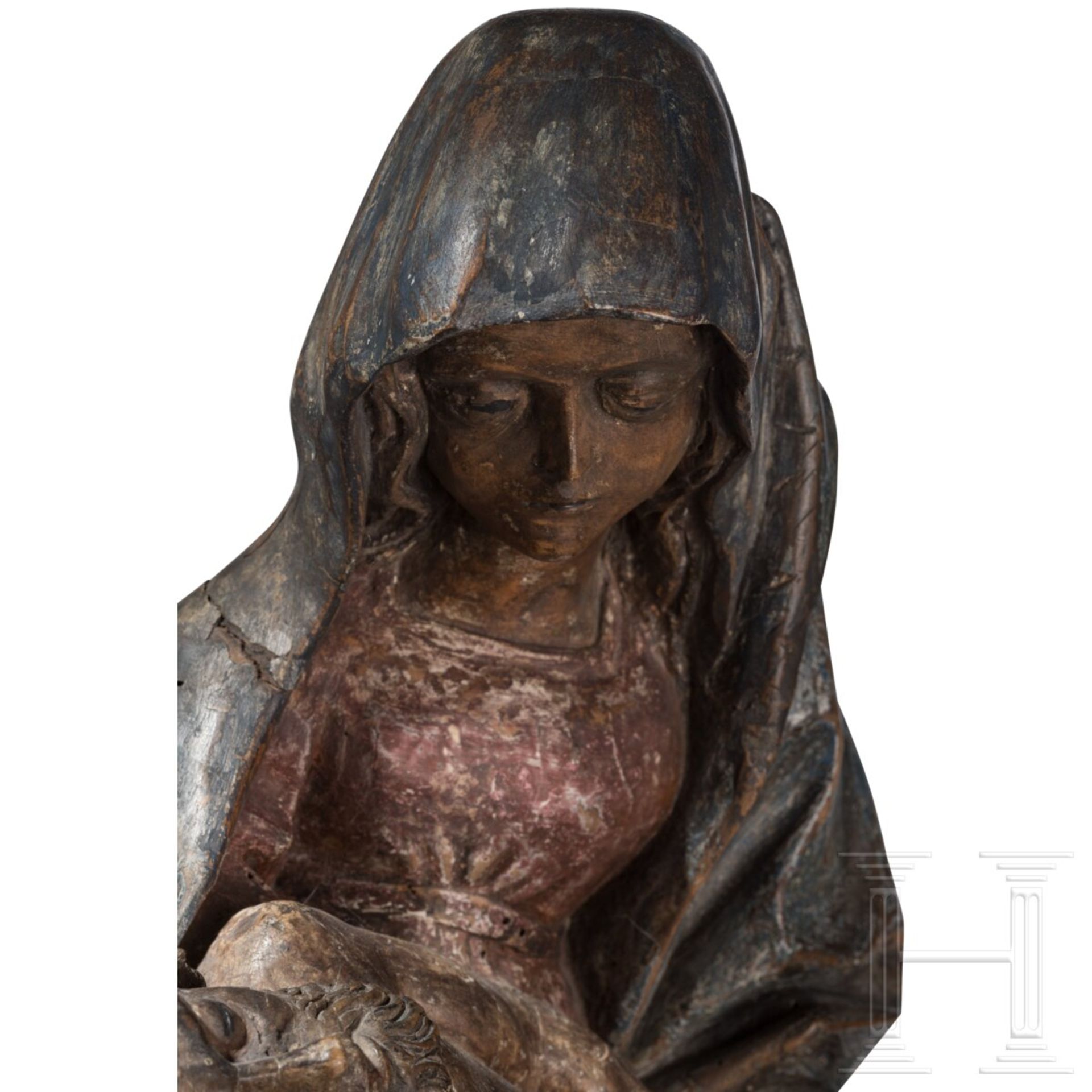 Pietà (Vesperbild), deutsch oder Frankreich, um 1500 - Bild 4 aus 5