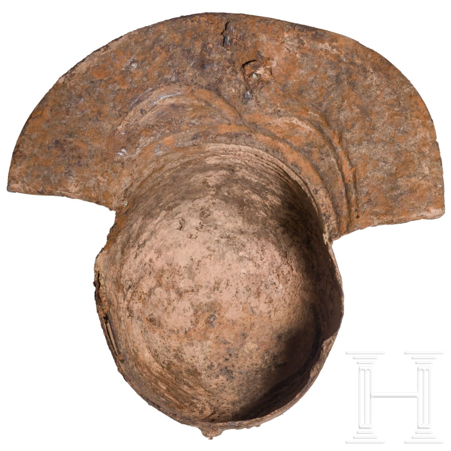 Römischer Eisenhelm, trajanisch, frühes 2. Jhdt. n. Chr. - Bild 7 aus 10