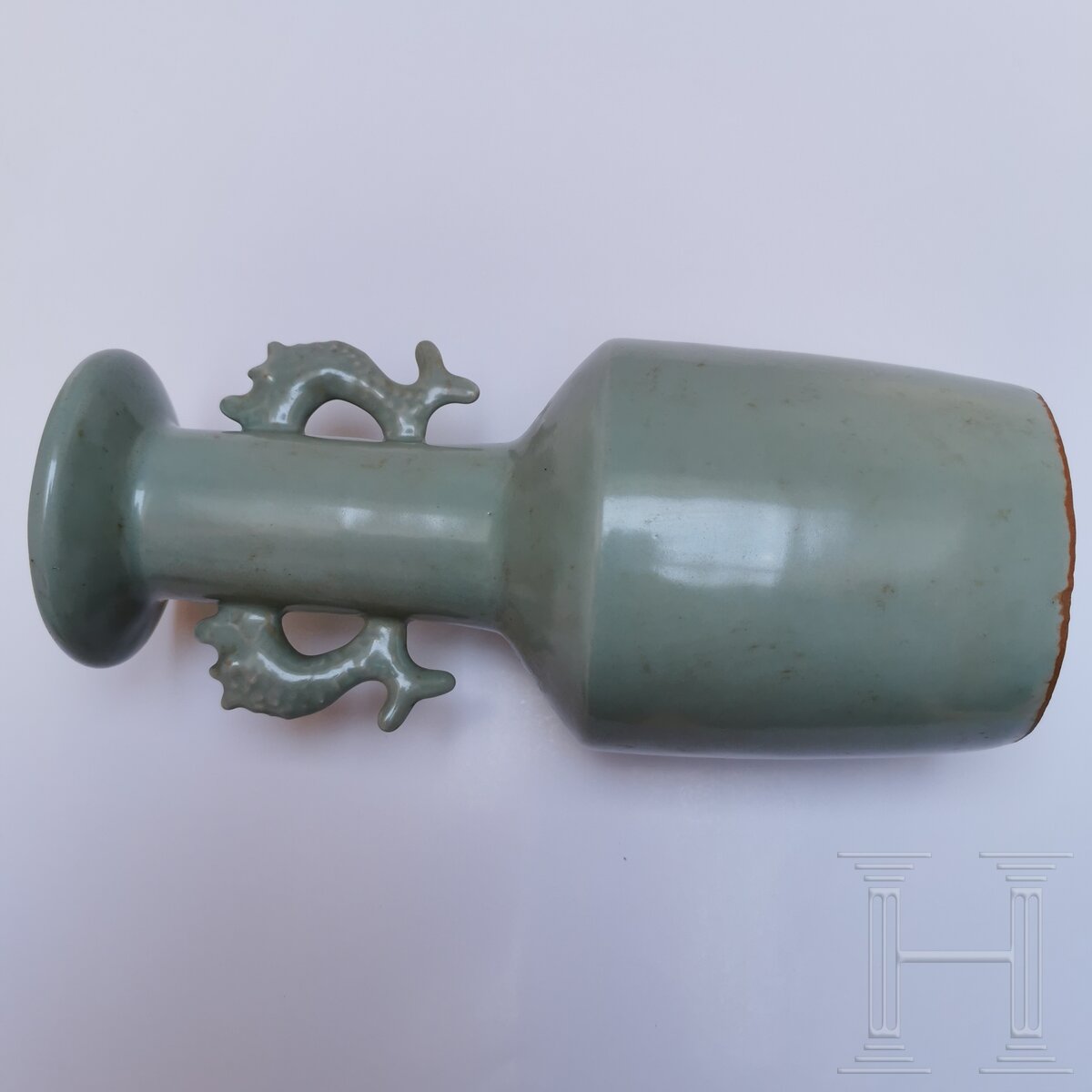 Longquan-Seladon-Mallet-Vase "Kinuta", China, wohl südliche Song-Dynastie - Image 7 of 15
