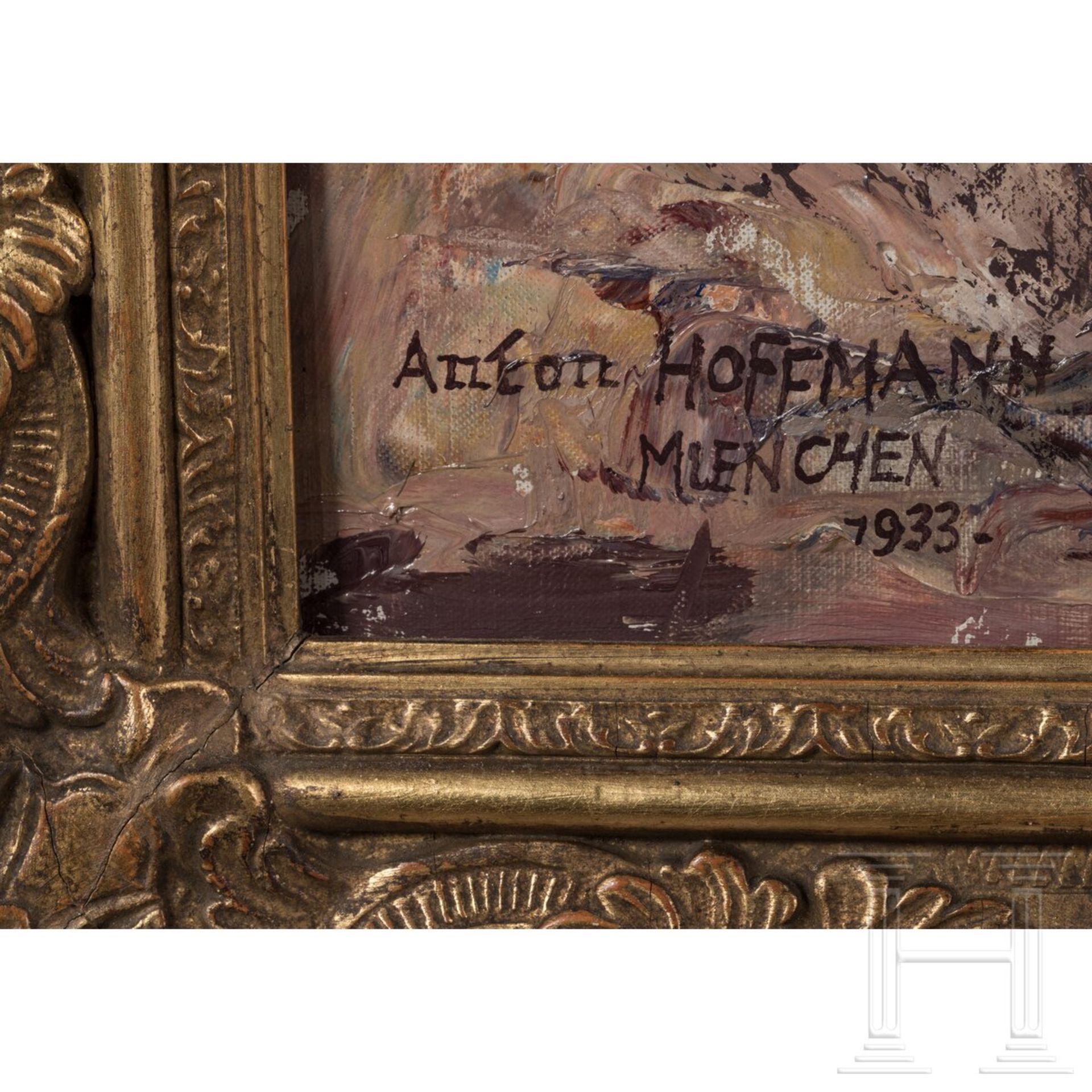 Anton Hoffmann, Reitende Artillerie, München, datiert 1933 - Bild 4 aus 5