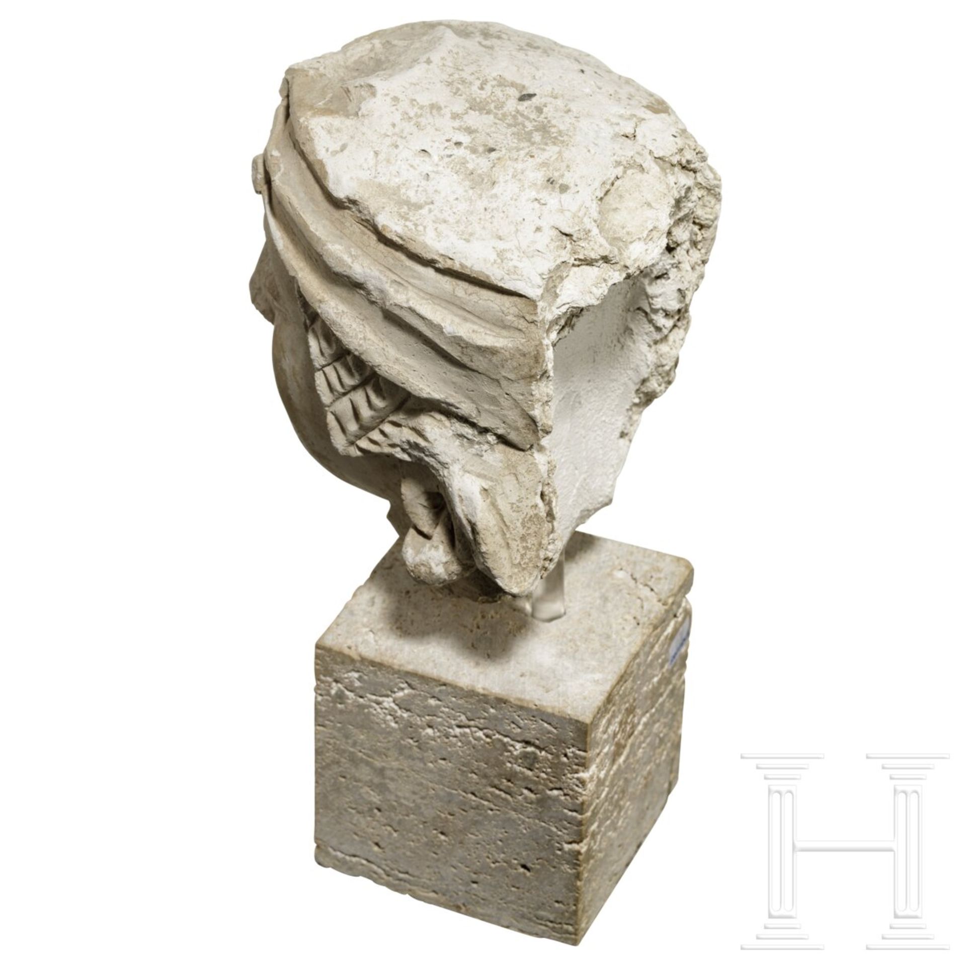 Gandhara-Stucco-Kopf, 5. - 6. Jhdt. - Image 5 of 13