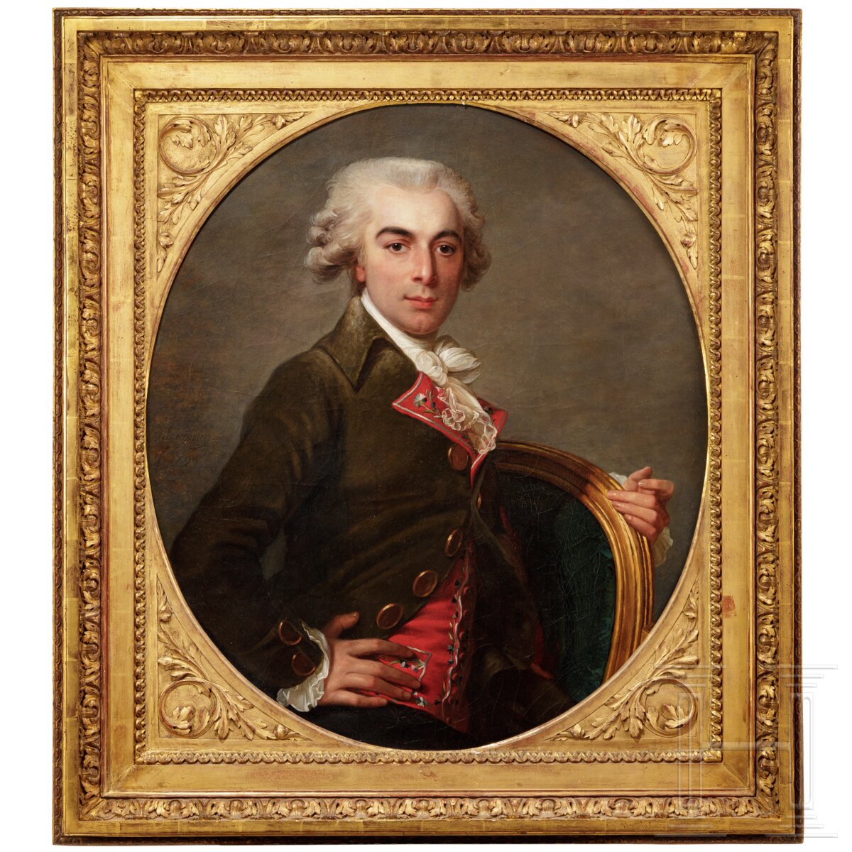Jean-Laurent Mosnier (1743 - 1808), französischer Hofmaler- Porträt eines Adeligen
 

Französischer 