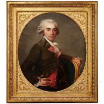 Jean-Laurent Mosnier (1743 - 1808), französischer Hofmaler- Porträt eines Adeligen Französischer