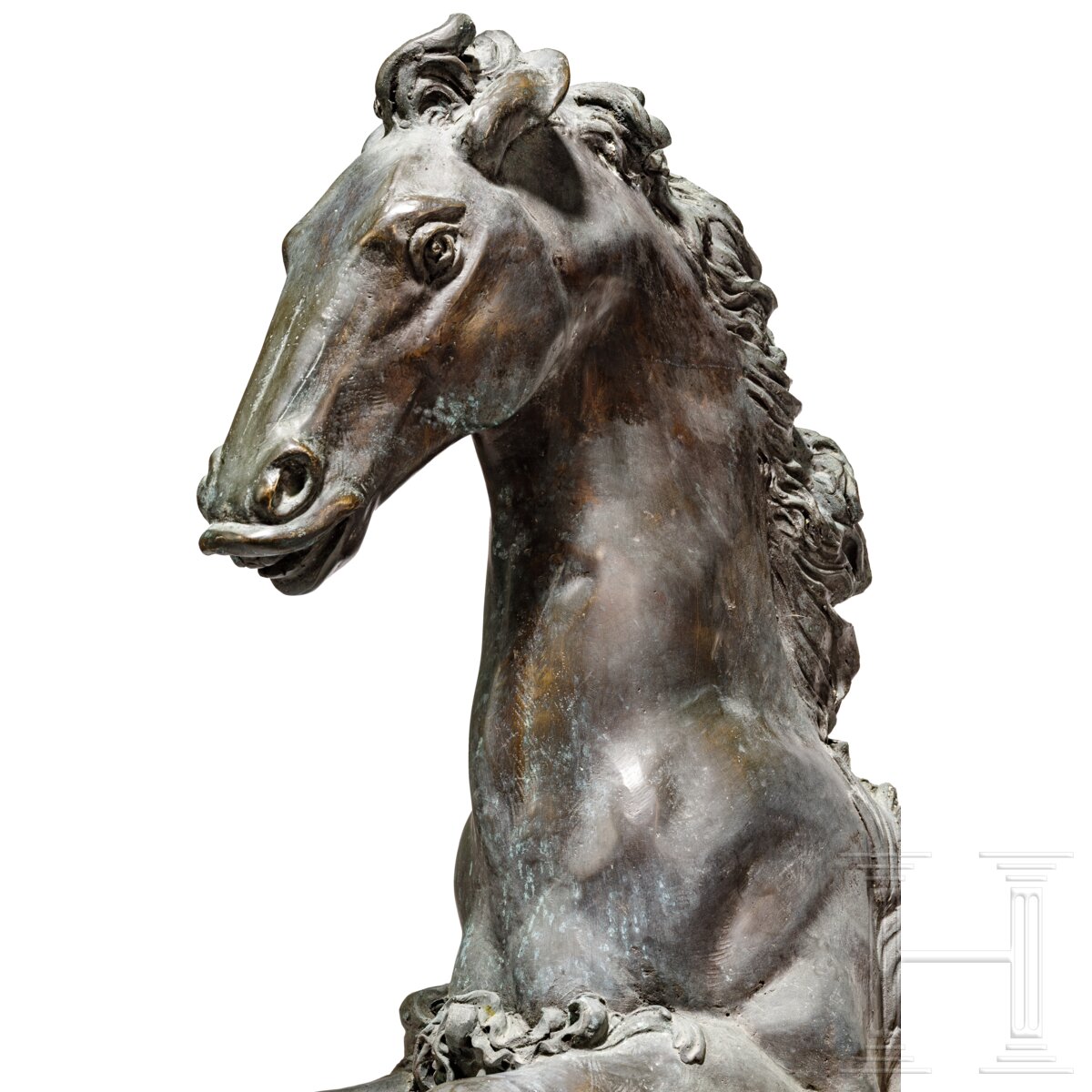 Ein Paar Hippocampi aus Bronze, Italien, 19. Jhdt. - Image 4 of 4