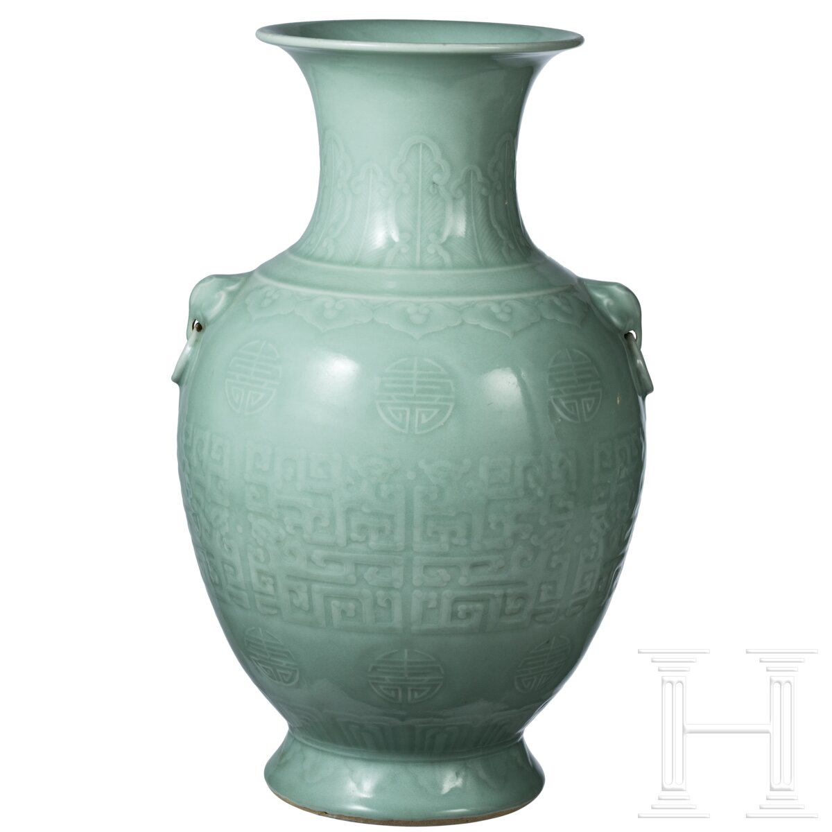 Große Seladon-Vase, China, wohl 19. Jhdt. - Image 2 of 21
