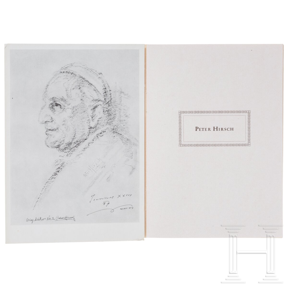 P. W. Wunder und Peter Hirsch (1889 - 1978) - "Die regierenden Päpste" (285 Porträtzeichnungen) und  - Bild 9 aus 10