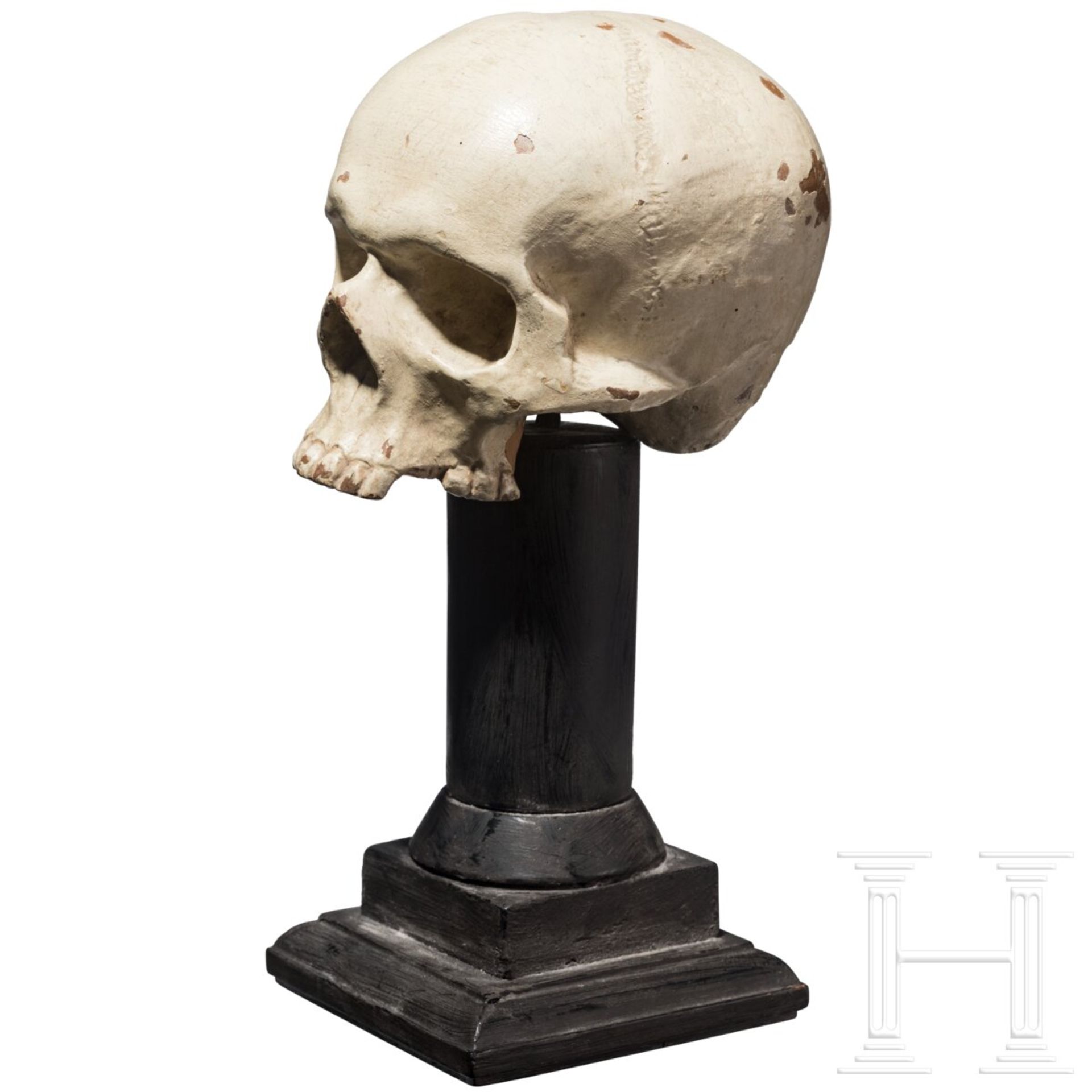 Memento-Mori-Totenschädel, deutsch/Italien, 17./18. Jhdt. - Bild 2 aus 4