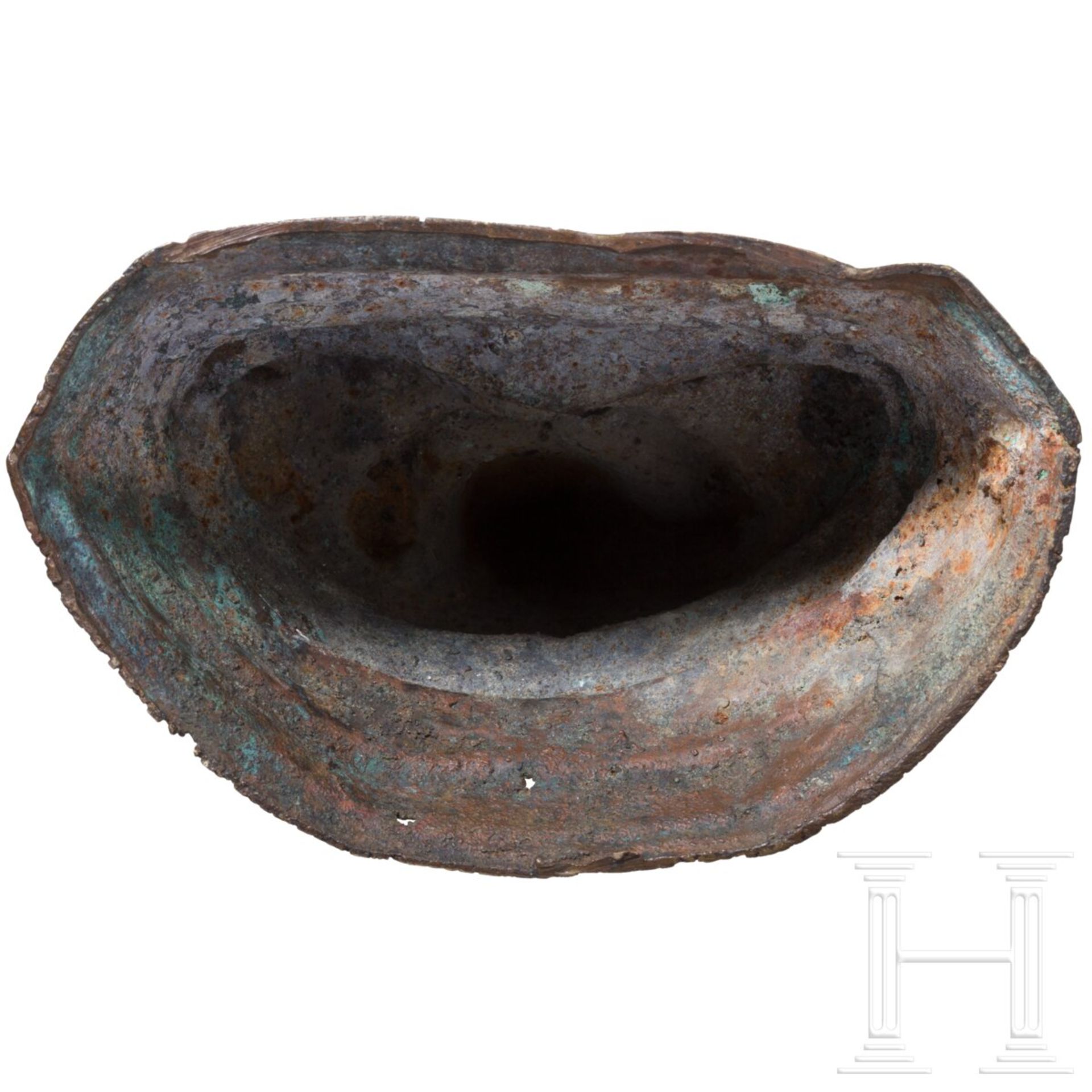 Shakyamuni in Dhyana-Mudra aus vergoldeter Bronze, Thailand, Lan-Na-Königreich, 15./16. Jhdt. - Image 4 of 5