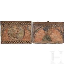 Ein Paar bemalte Holzpaneele, Florenz, um 1430/40