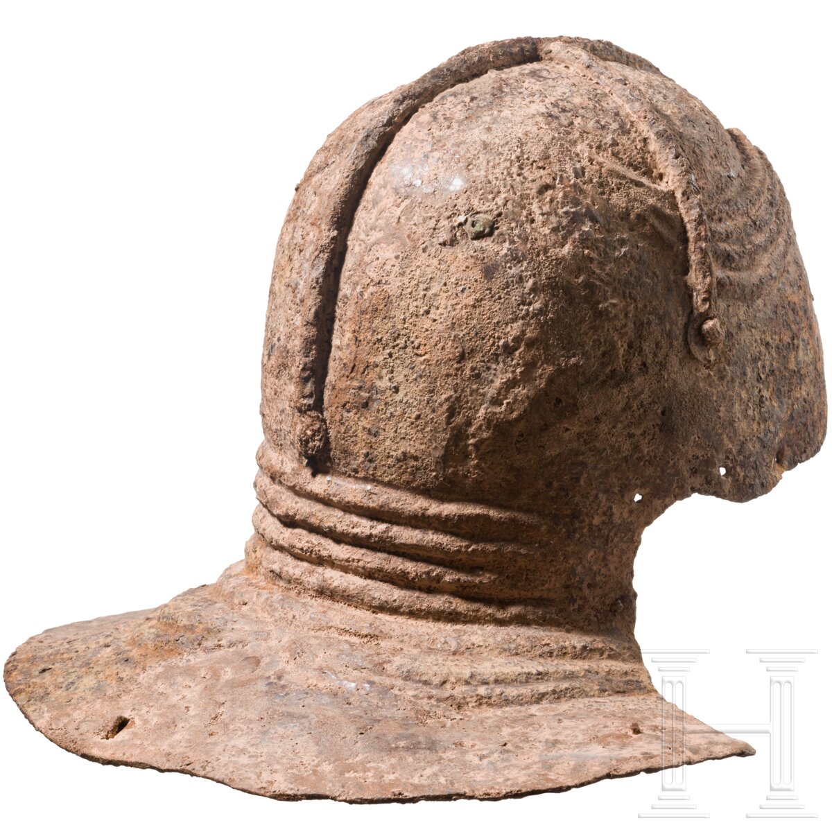 A Roman iron helmet, Trajanic period, early 2nd century A.D. - Image 3 of 10