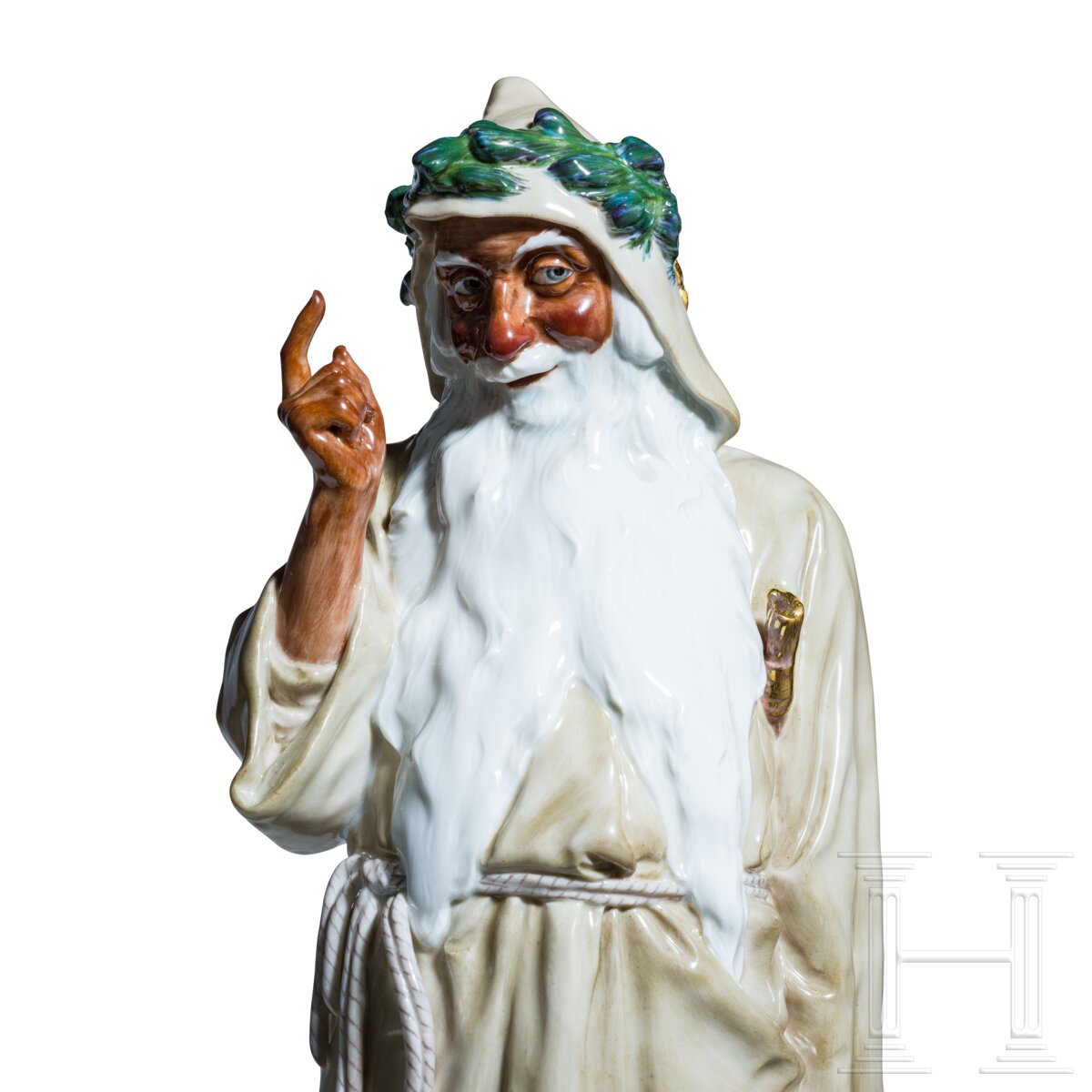 Seltene Figur "Sankt Nikolaus", Martin Wiegand (1867 - 1961), 1906 (Modell), Meissen, 2005 (Ausführu - Image 4 of 5