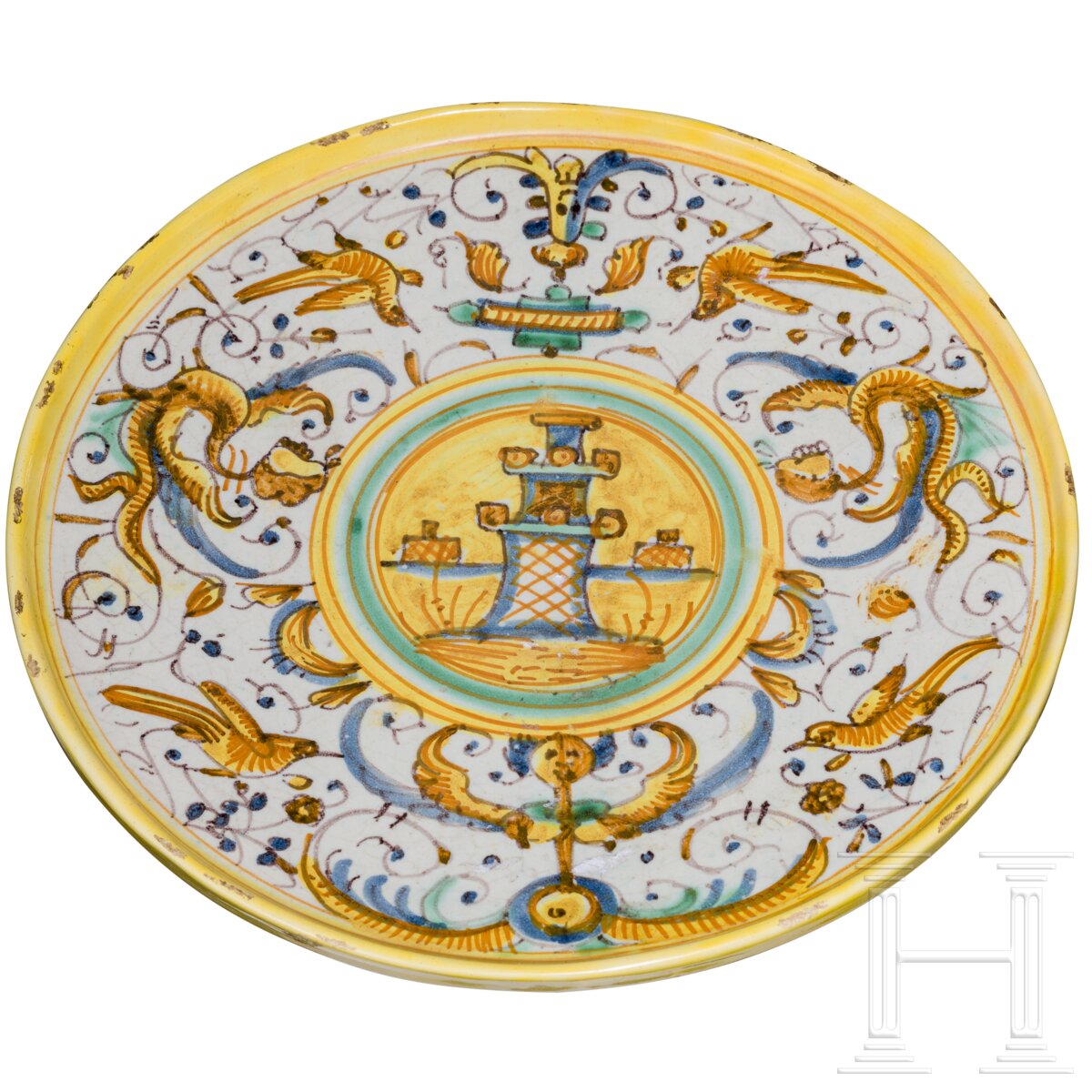 Fayence-Tazza (Alzata), Italien, 16./17. Jhdt. - Image 3 of 6