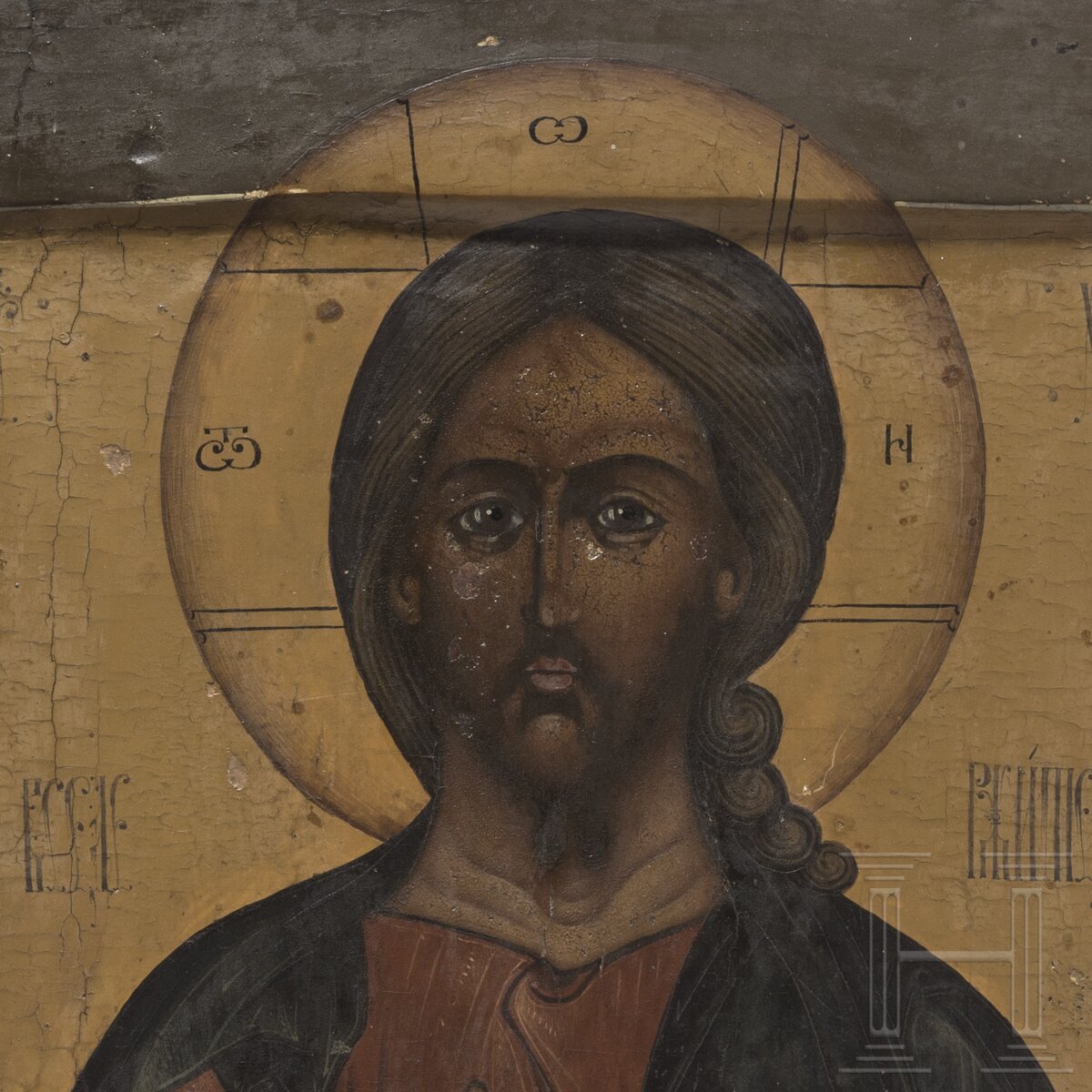 Ikone mit Christus Pantokrator, Russland, um 1800 - Image 3 of 3