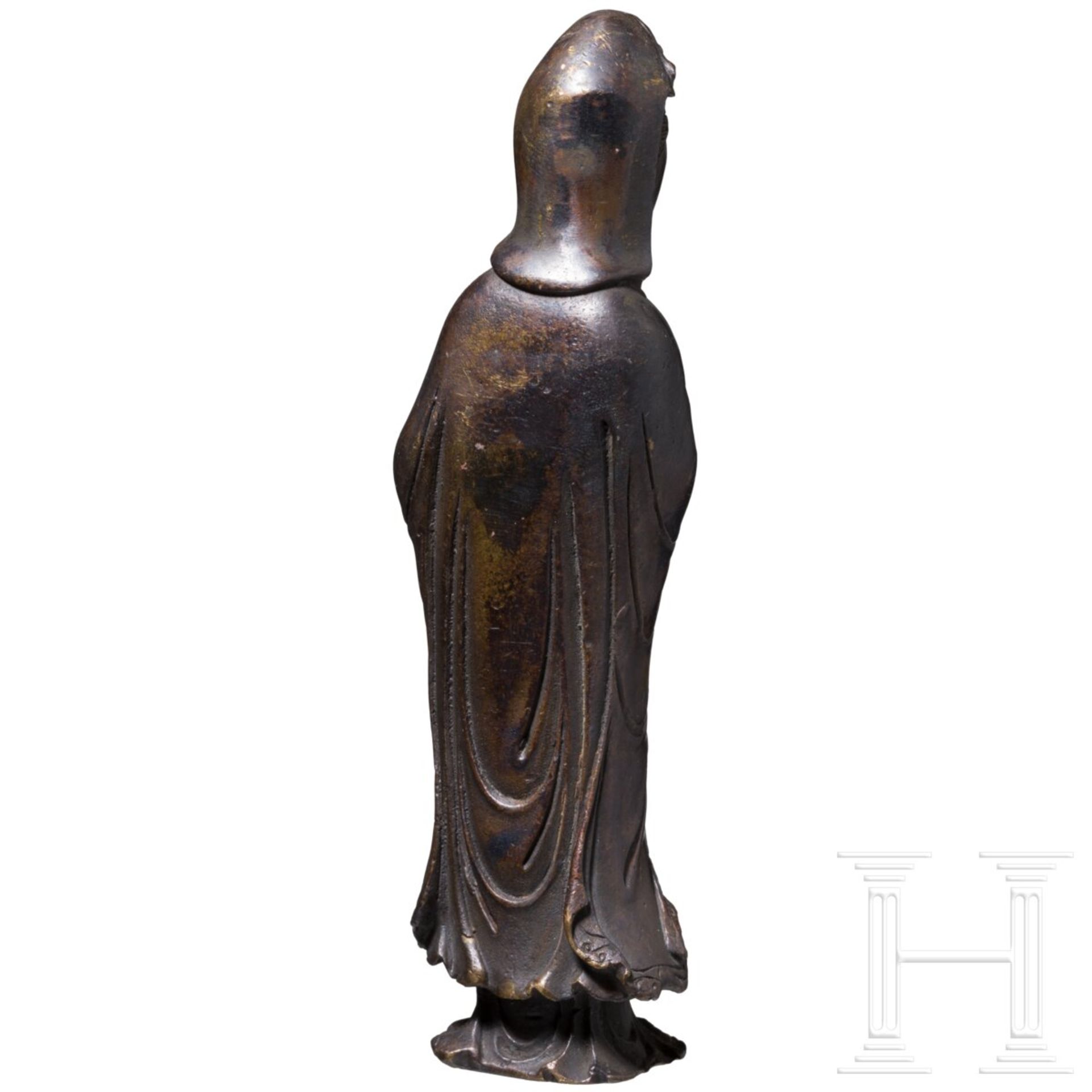 Bronzene Guanyin-Figur, China, Ming-Dynastie - Image 3 of 4